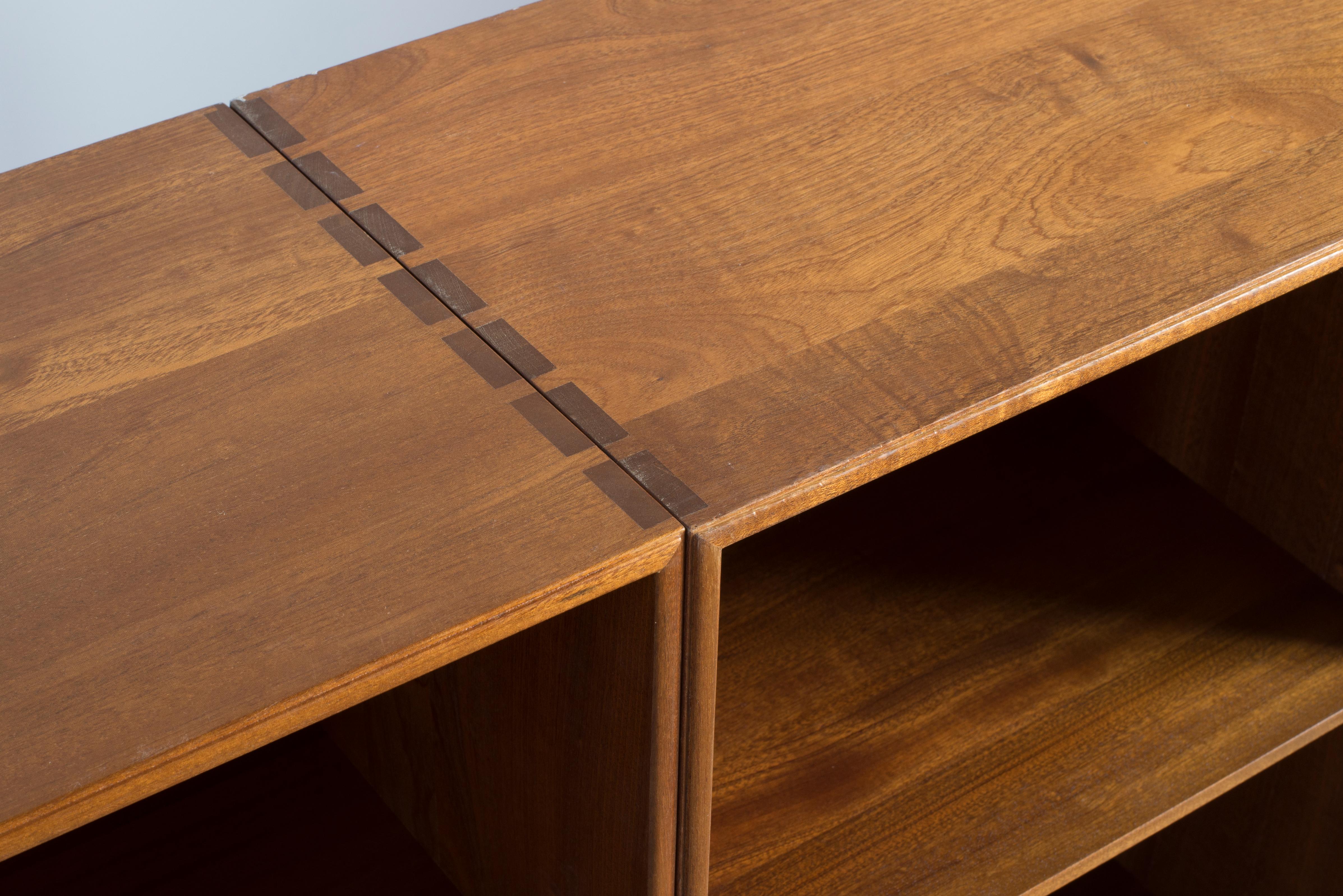 Lacquered Mogens Koch Bookcases of Mahogany for Rud. Rasmussen