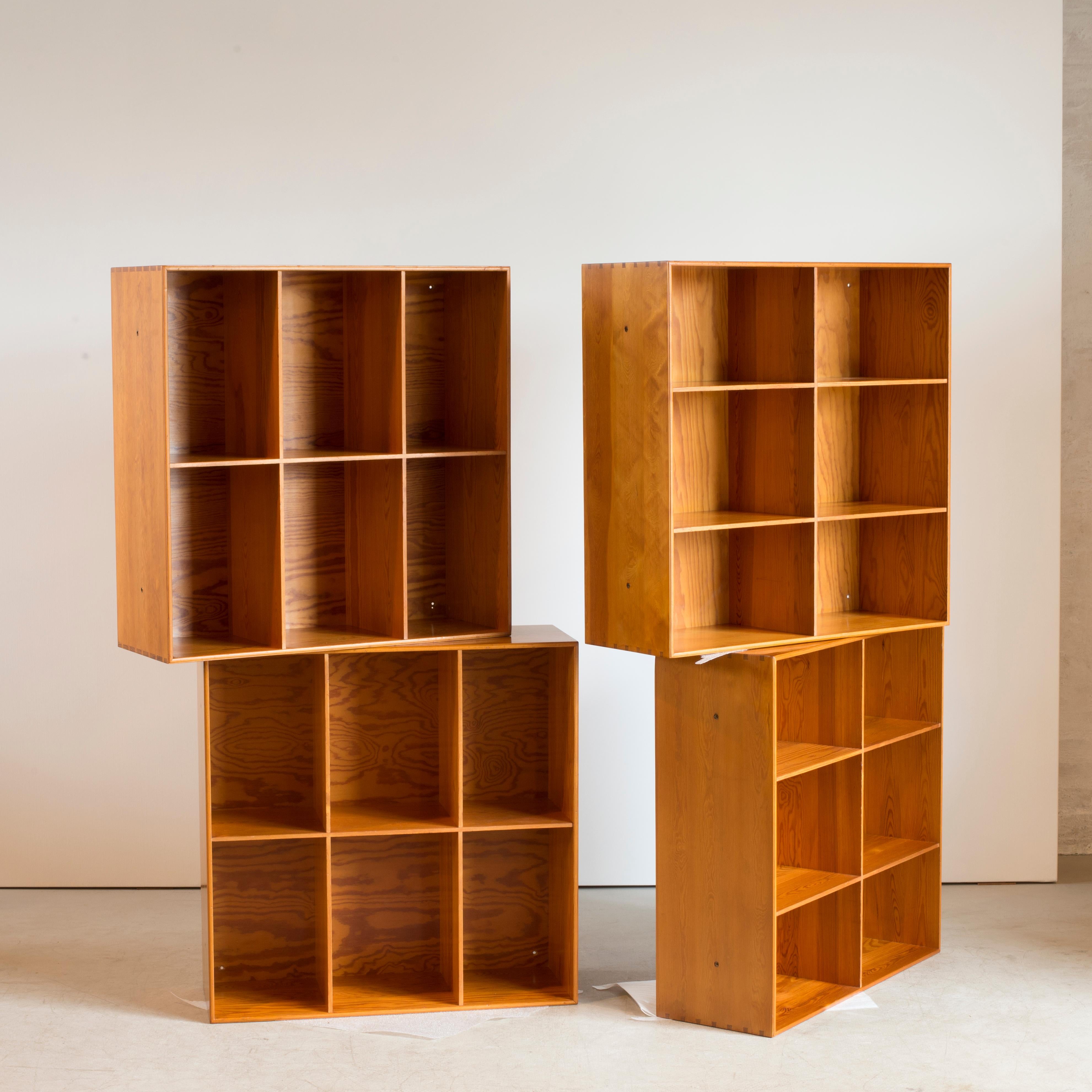 Danish Mogens Koch Bookcases of Pine for Rud. Rasmussen