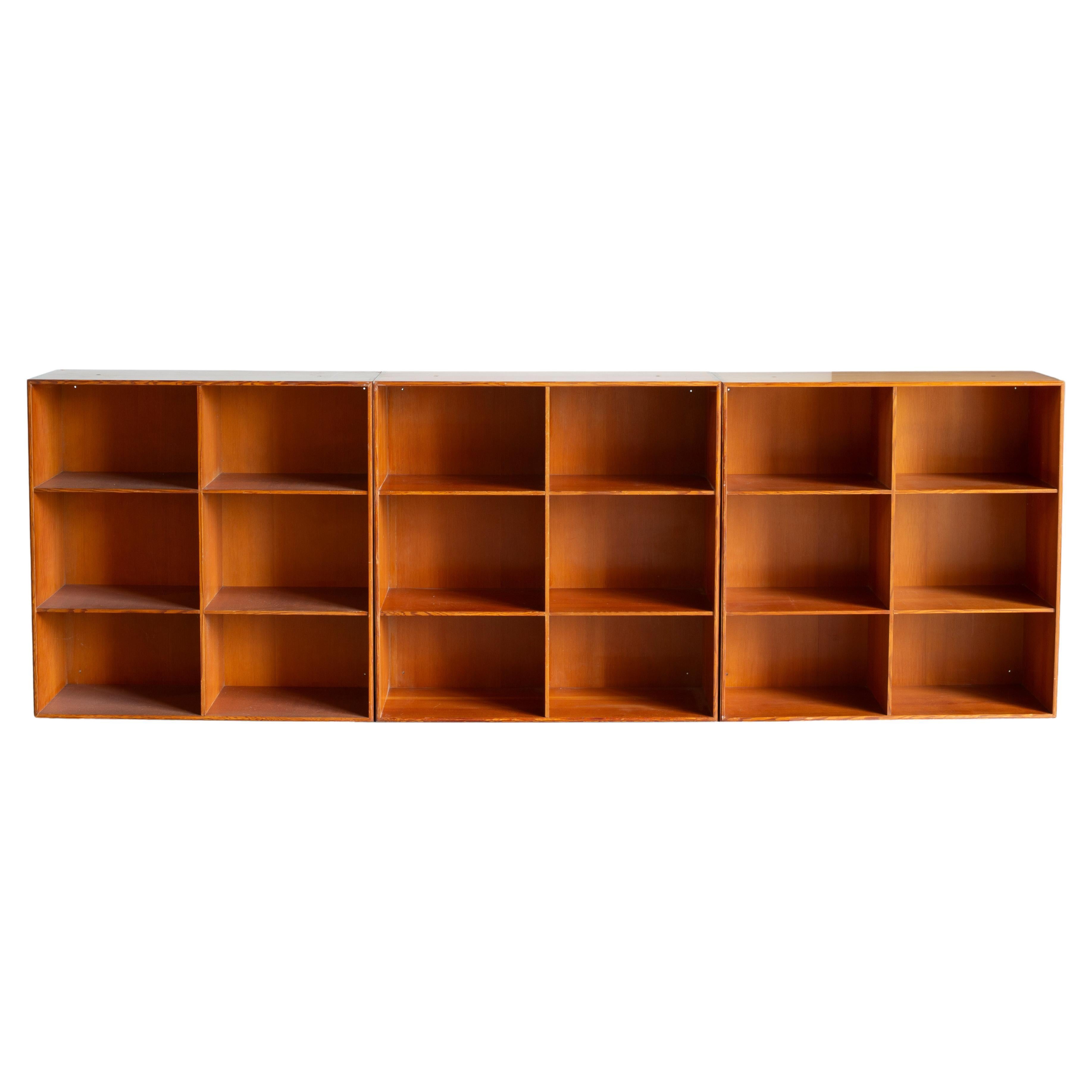 Mogens Koch Bookcases Set of Three Bookcases for Rud. Rasmussen