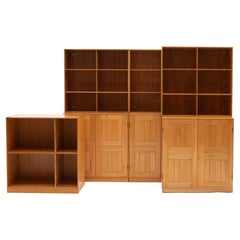Mogens Koch Cabinet & Bookcase in Ash Wood by Cabinetmaker Rud, Rasmussen