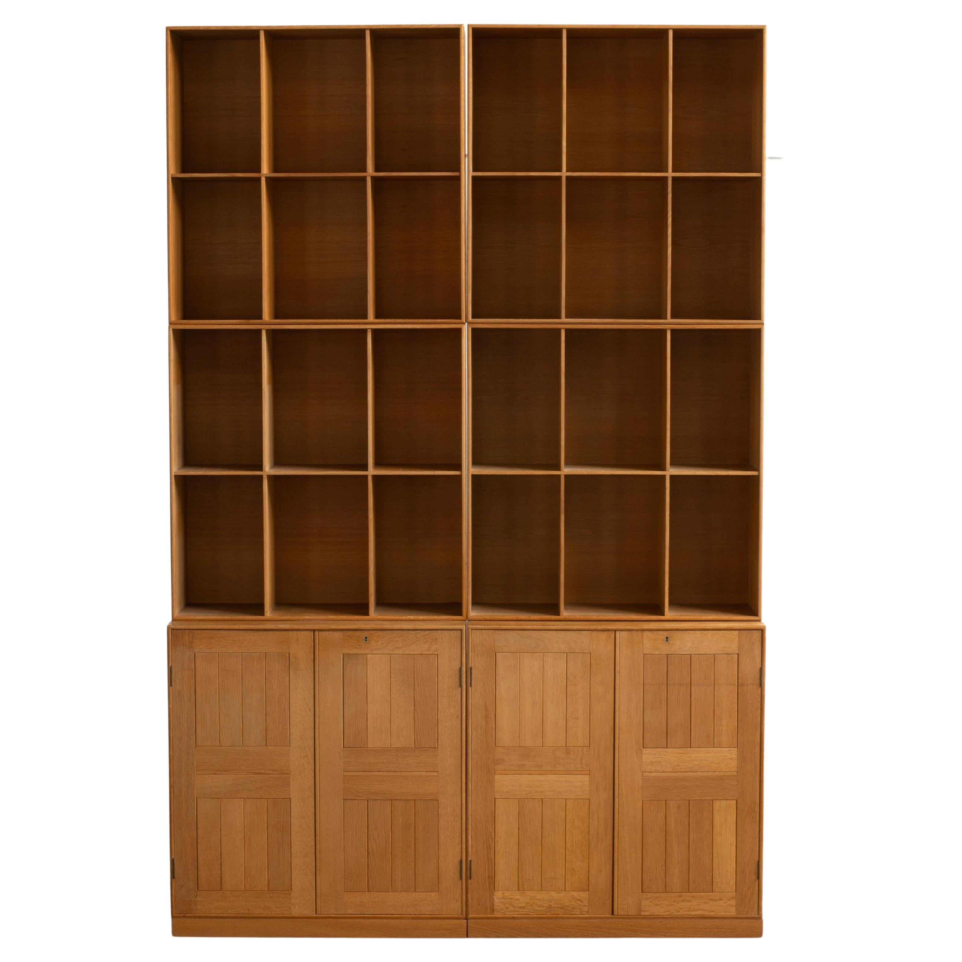 Mogens Koch Cabinets and Bookcases in Oak for Rud. Rasmussen For Sale