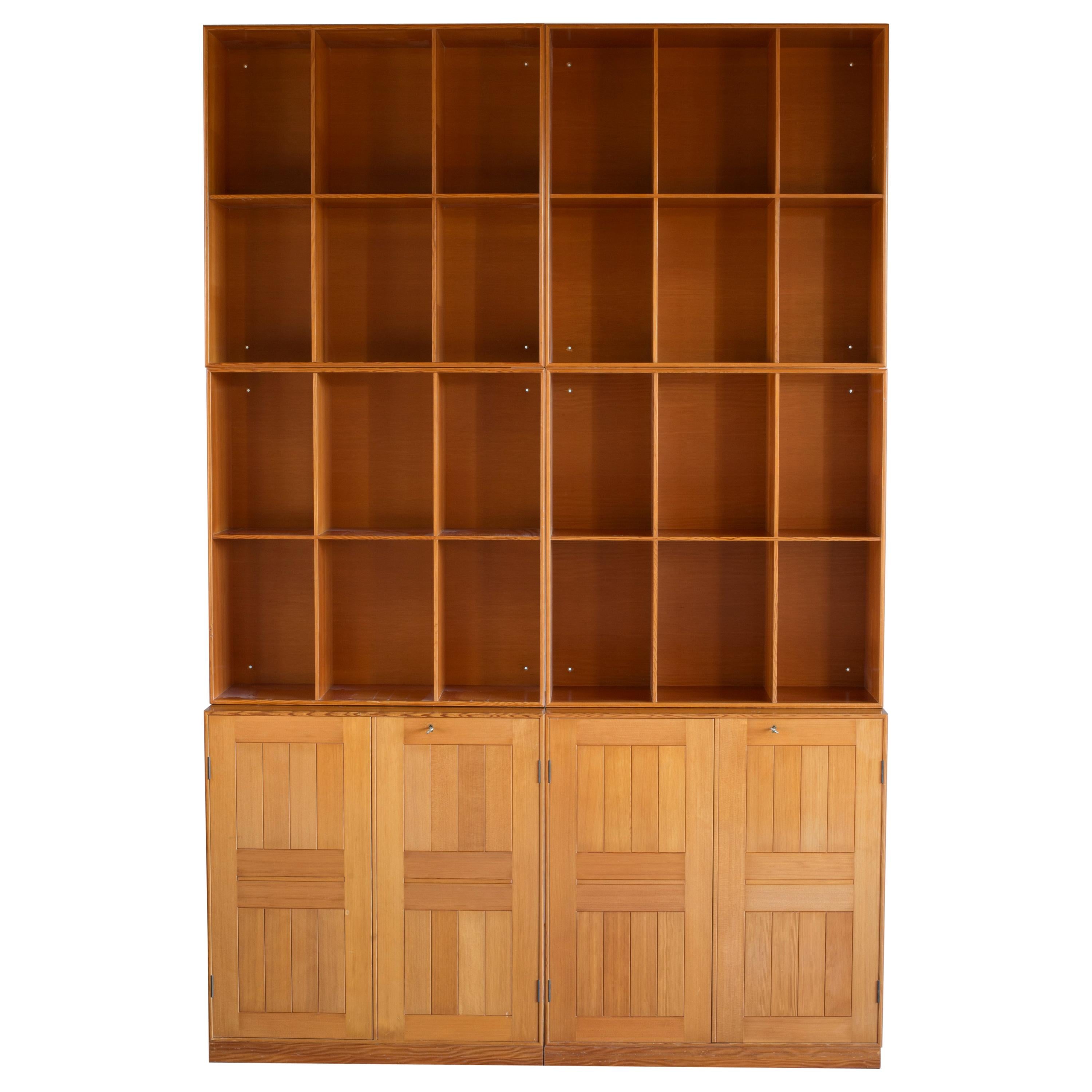 Mogens Koch Cabinets and Bookcases in Oregon Pine for Rud. Rasmussen