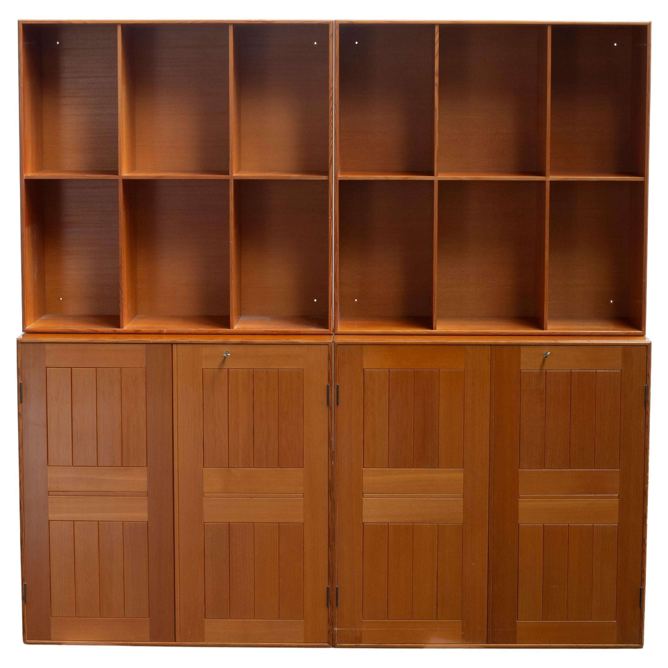 Armadi e librerie Mogens Koch in pino dell'Oregon per Rud. Rasmussen in vendita