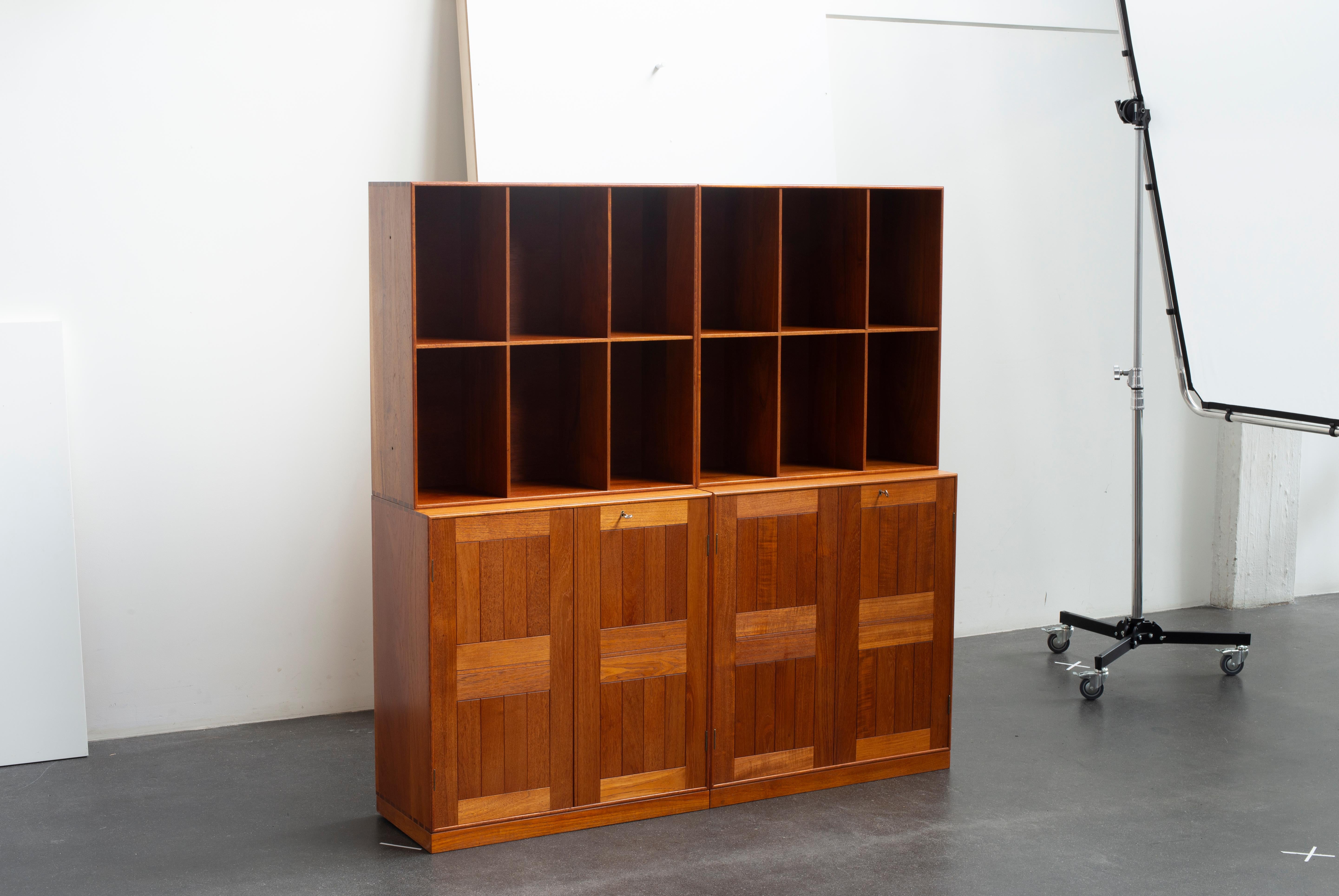 Danese Armadi e librerie Mogens Koch in teak per Rud. Rasmussen in vendita