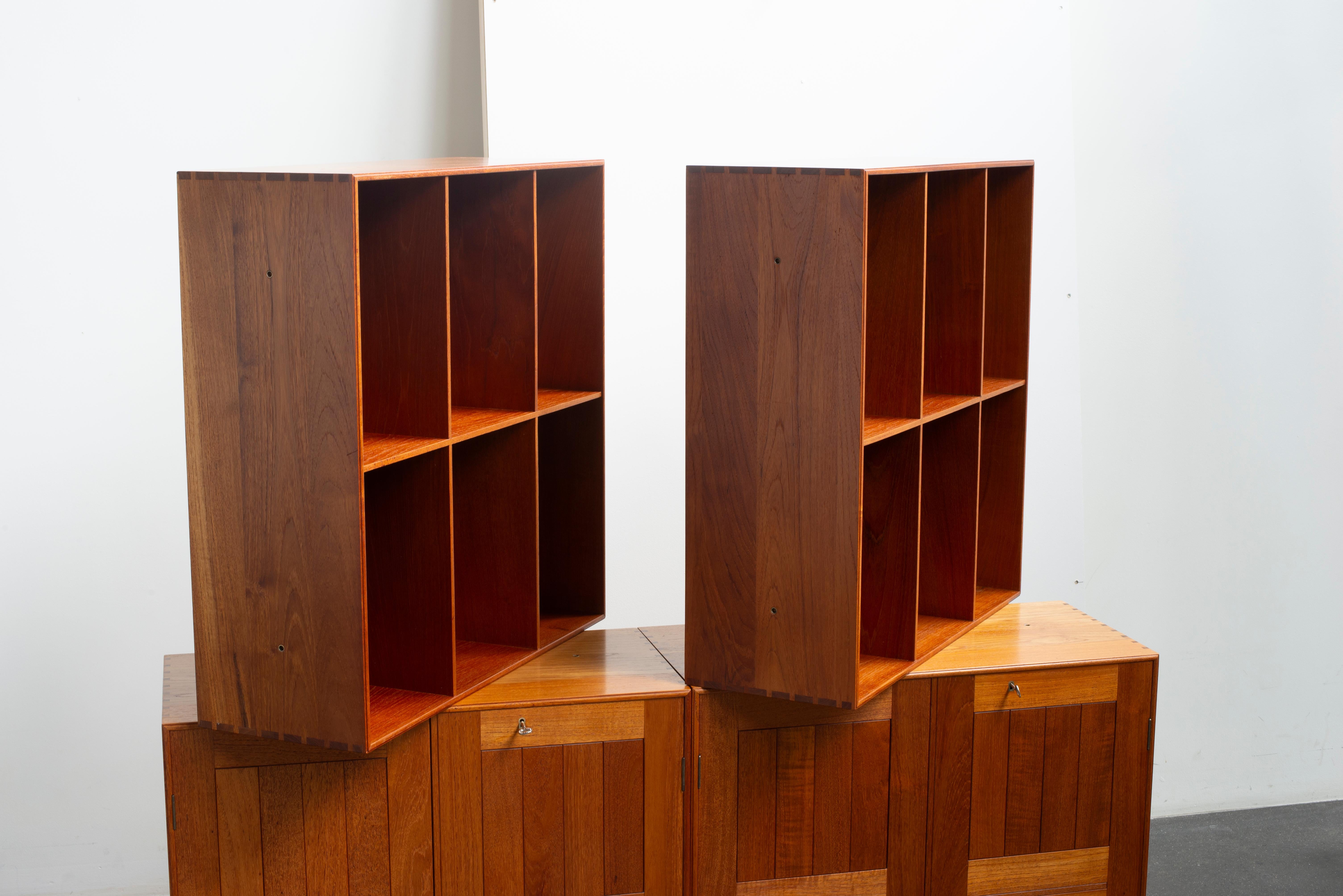 Armadi e librerie Mogens Koch in teak per Rud. Rasmussen In condizioni buone in vendita a Copenhagen, DK