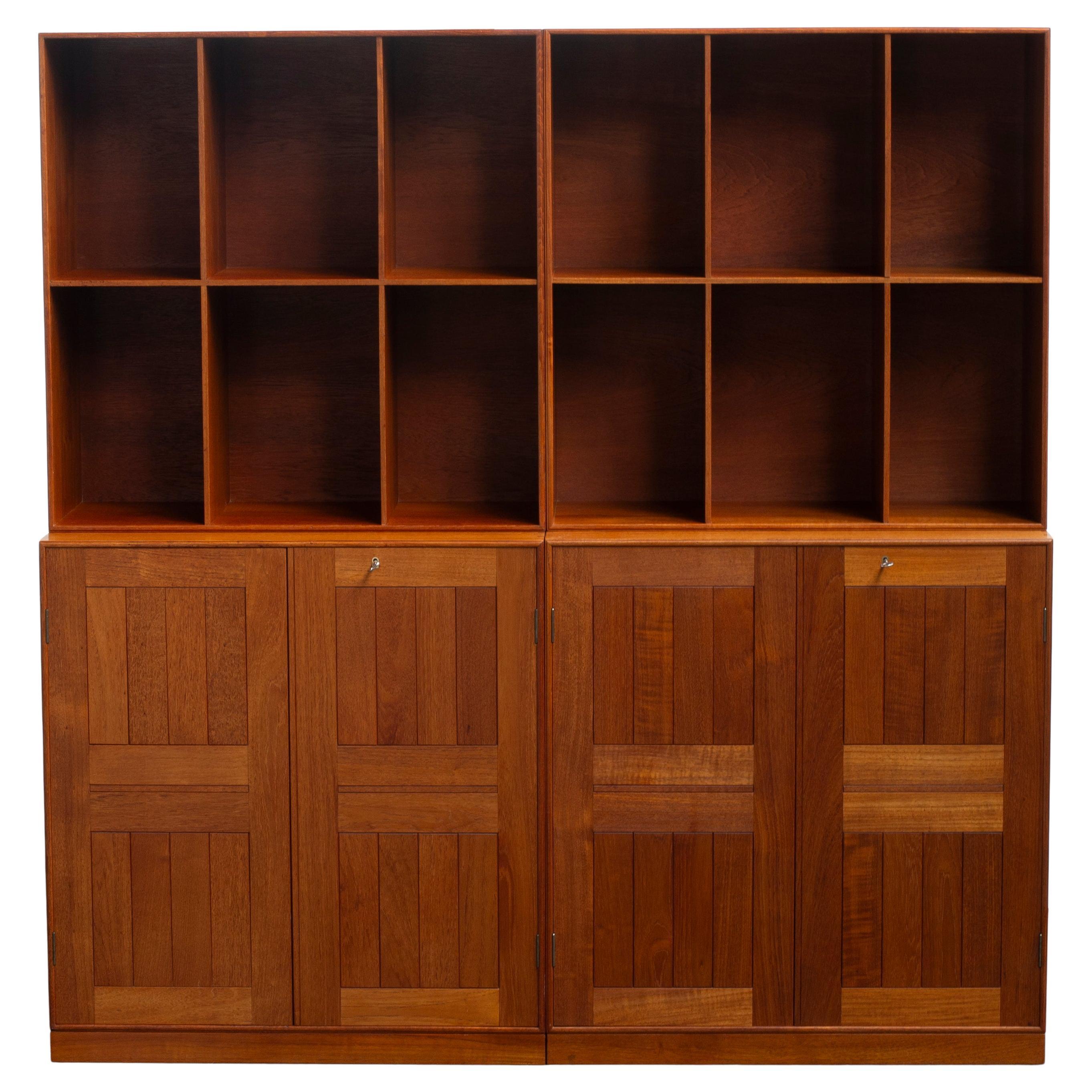 Armarios y librerías Mogens Koch de teca para Rud. Rasmussen