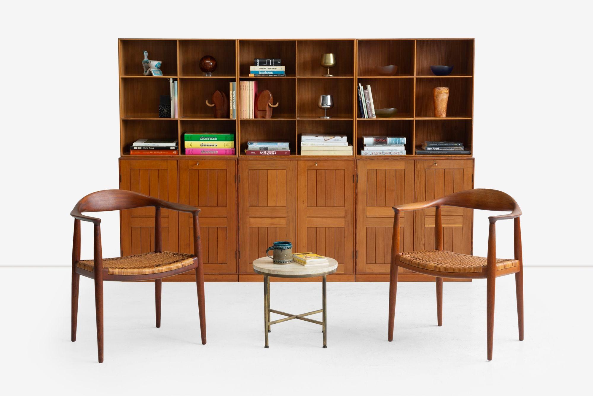 Mogens Koch Cabinets  Set of Six for Rud Rasmussens Snedkerier, Denmark 1960 In Good Condition For Sale In Chicago, IL