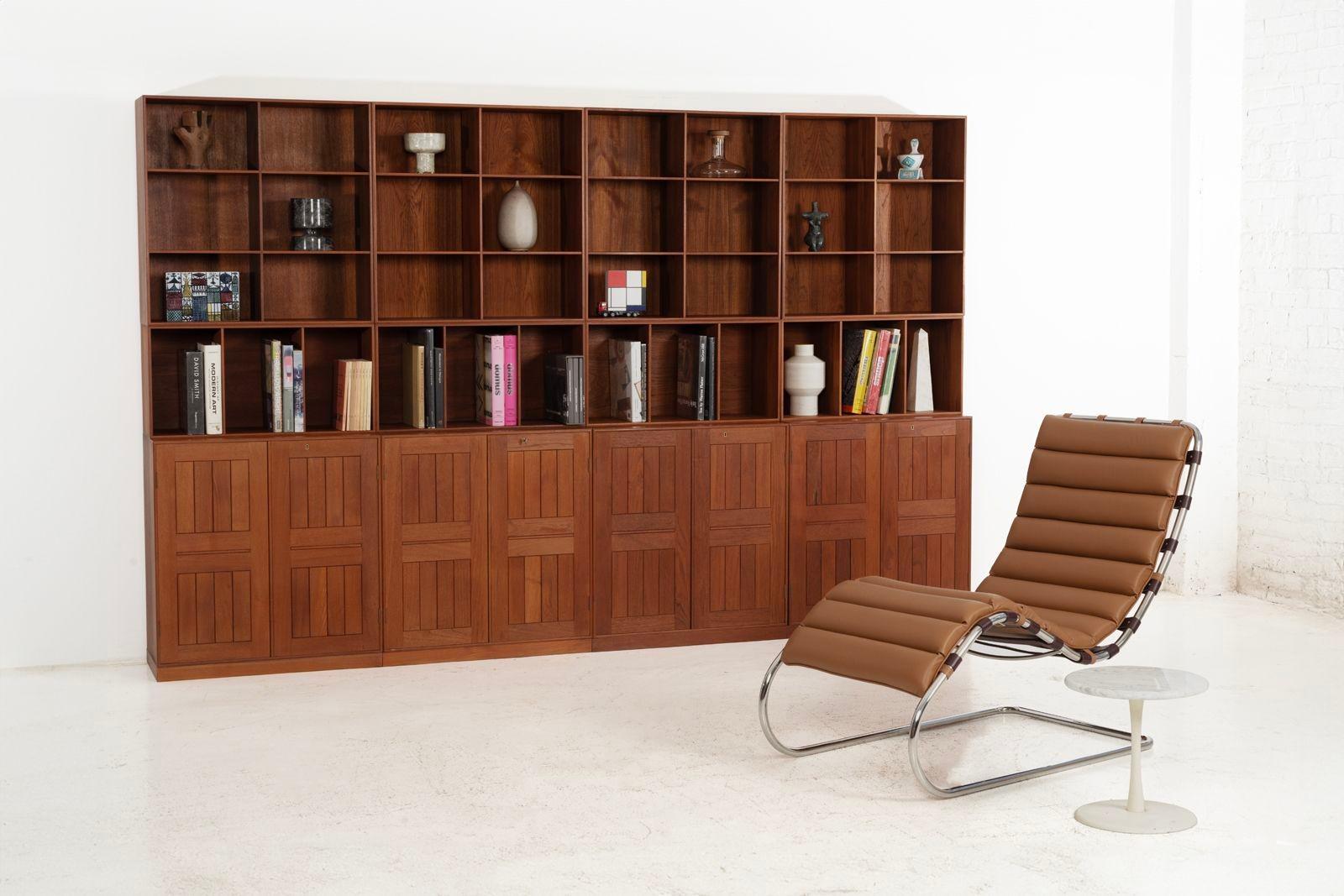 Hand-Crafted Mogens Koch cabinets, Set of Twelve in Mahogany for Rud Rasmussen, Denmark, 1960