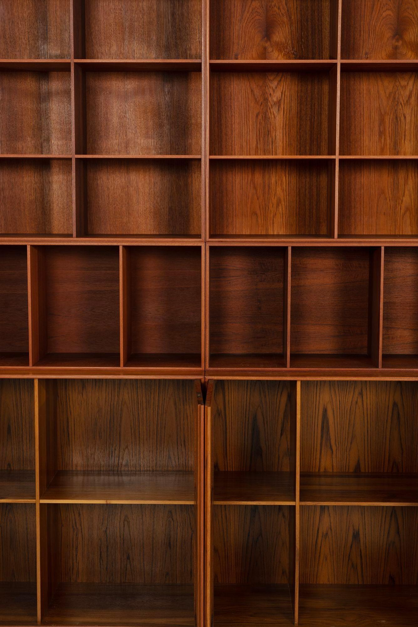 Mid-20th Century Mogens Koch cabinets, Set of Twelve in Mahogany for Rud Rasmussen, Denmark, 1960