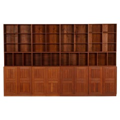 Armadietti di Mogens Koch, Set di dodici pezzi in mogano per Rud Rasmussen, Danimarca, 1960