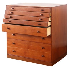 Antique Mogens Koch chest of drawers in teak, cabinetmaker Rud. Rasmussen