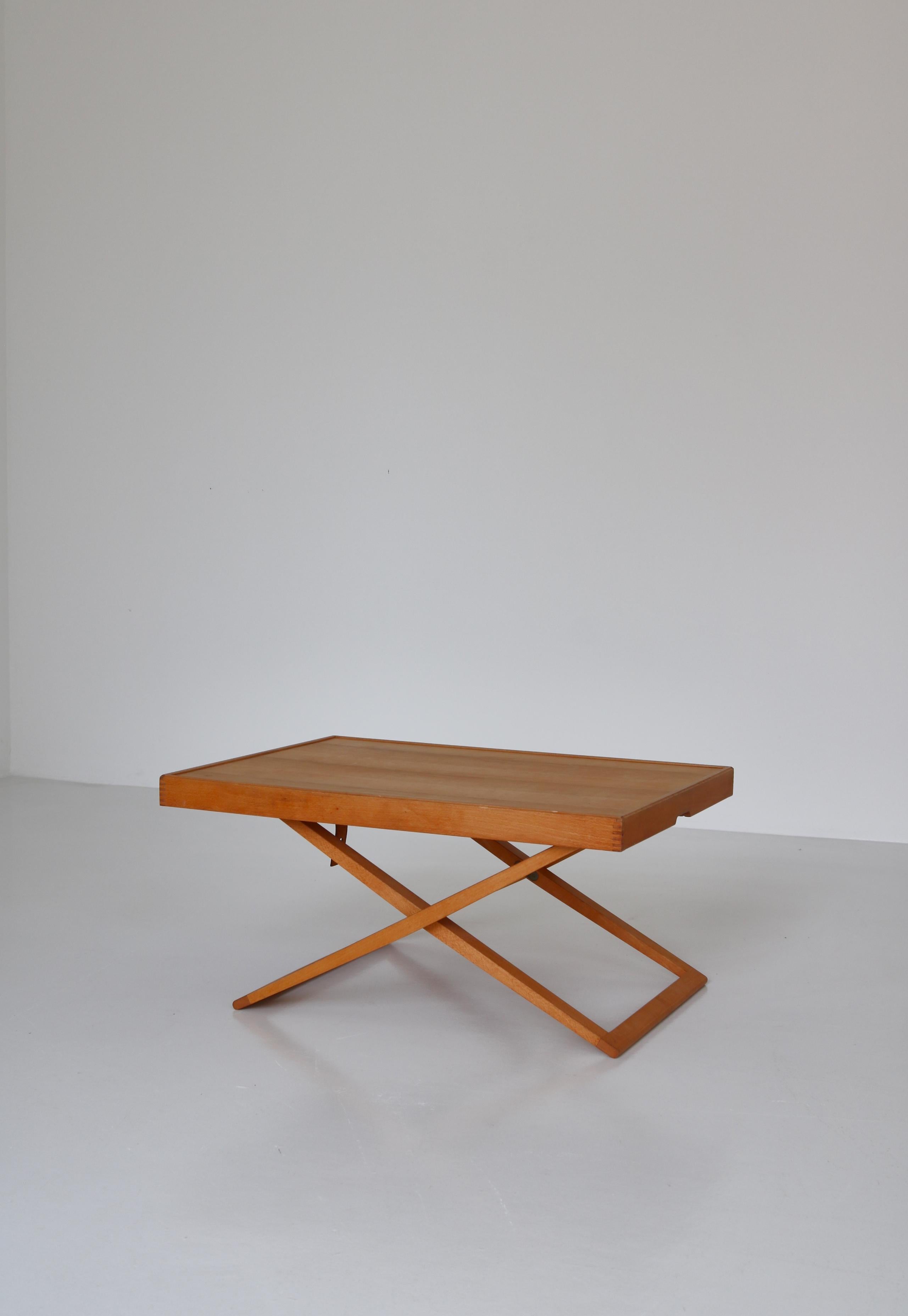 Mogens Koch Danish Modern Folding Table Made at Rud Rasmussen, Copenhagen, 1960s 7