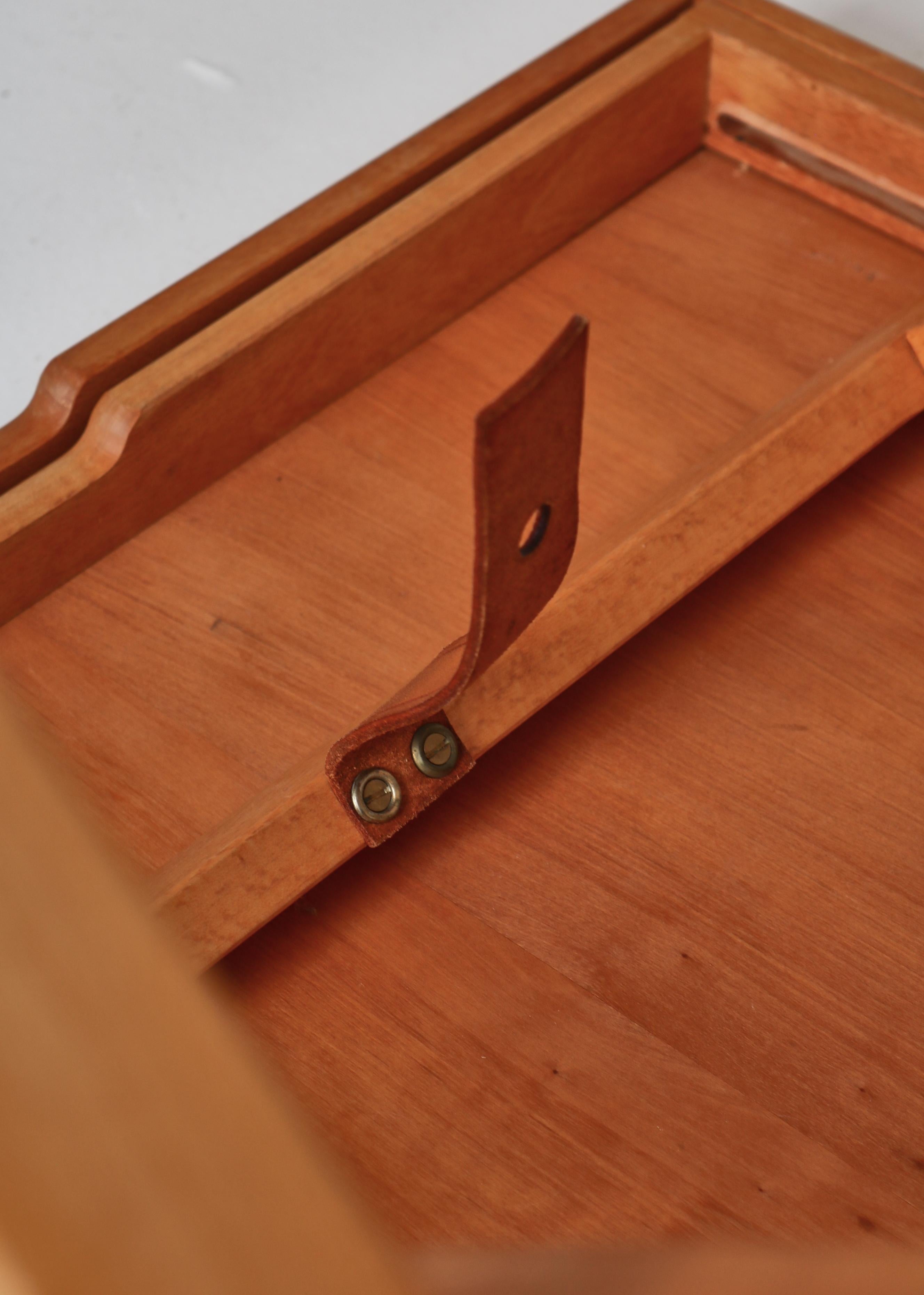 Mogens Koch Danish Modern Folding Table Made at Rud Rasmussen, Copenhagen, 1960s 10