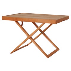 Table pliante moderne danoise de Mogens Koch fabriquée par Rud Rasmussen, Copenhague, années 1960