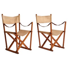 Retro Mogens Koch Folding Chairs MK-16, Rud Rasmussen, Copenhagen