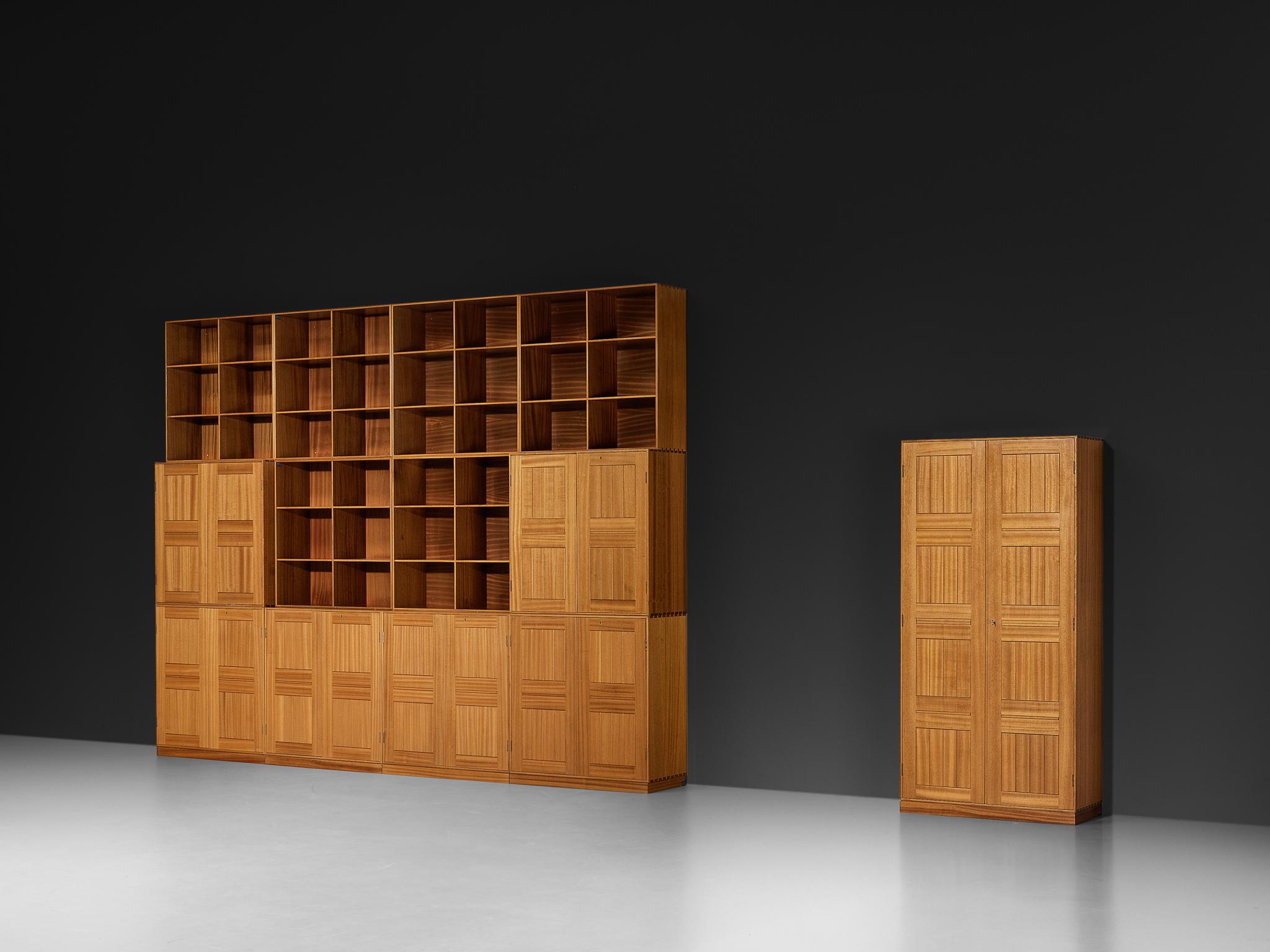 Mogens Koch für Rud Radmussen Modulares Bücherregal in Mahagoni im Angebot 4