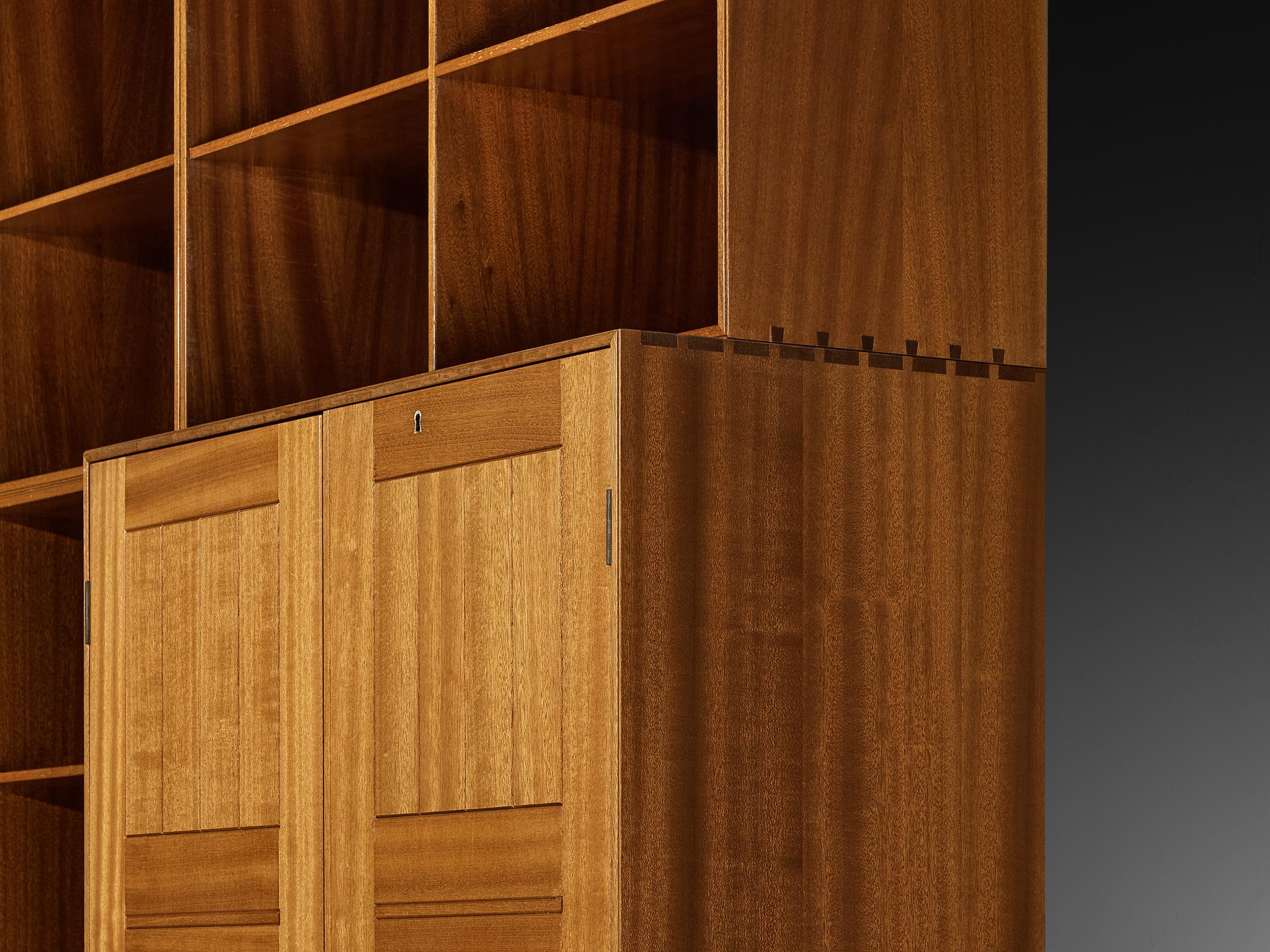 Mogens Koch für Rud Radmussen Modulares Bücherregal in Mahagoni im Angebot 5
