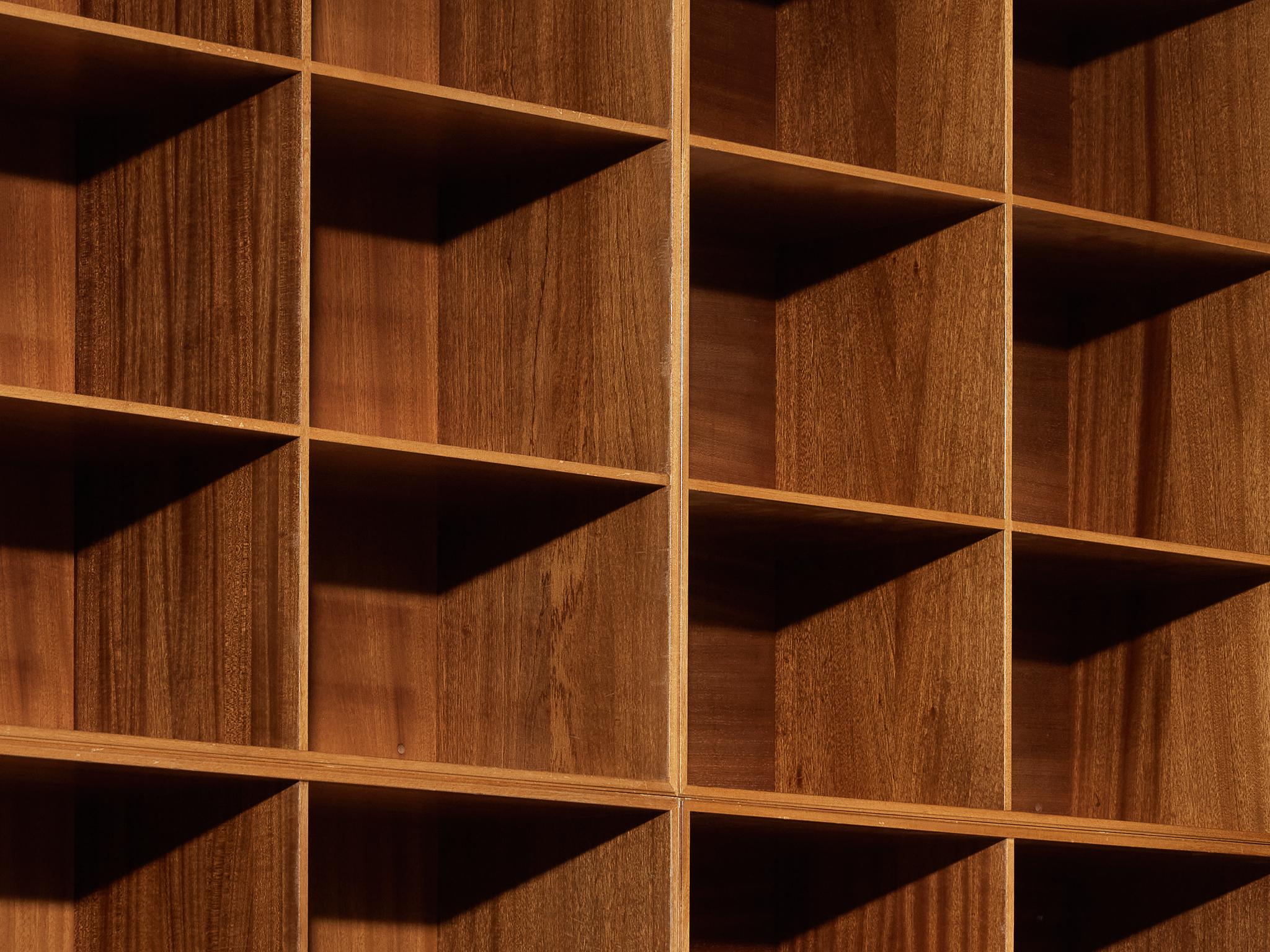 Mogens Koch für Rud Radmussen Modulares Bücherregal in Mahagoni im Angebot 2