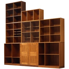 Mogens Koch für Rud Radmussen Modulares Bücherregal in Mahagoni