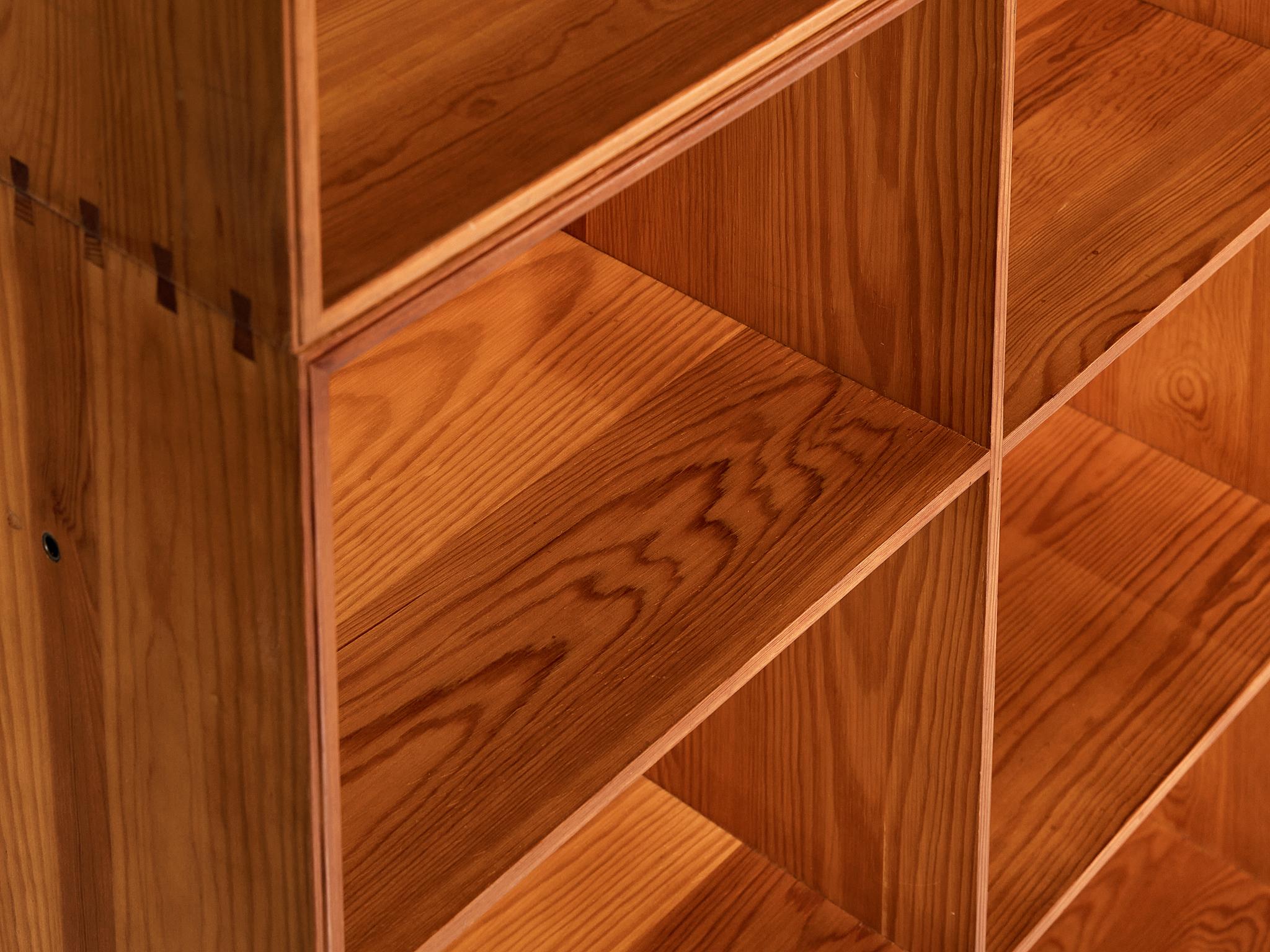Mogens Koch for Rud Radmussen Modular Bookcase in Pine For Sale 4