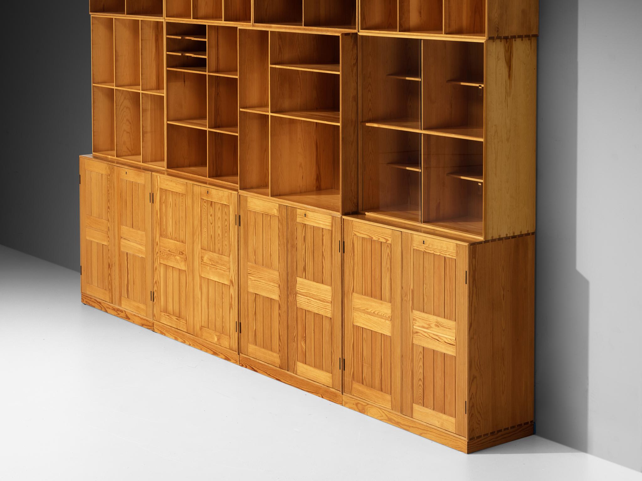 Mogens Koch para Rud Librería modular Radmussen de pino Escandinavo moderno en venta