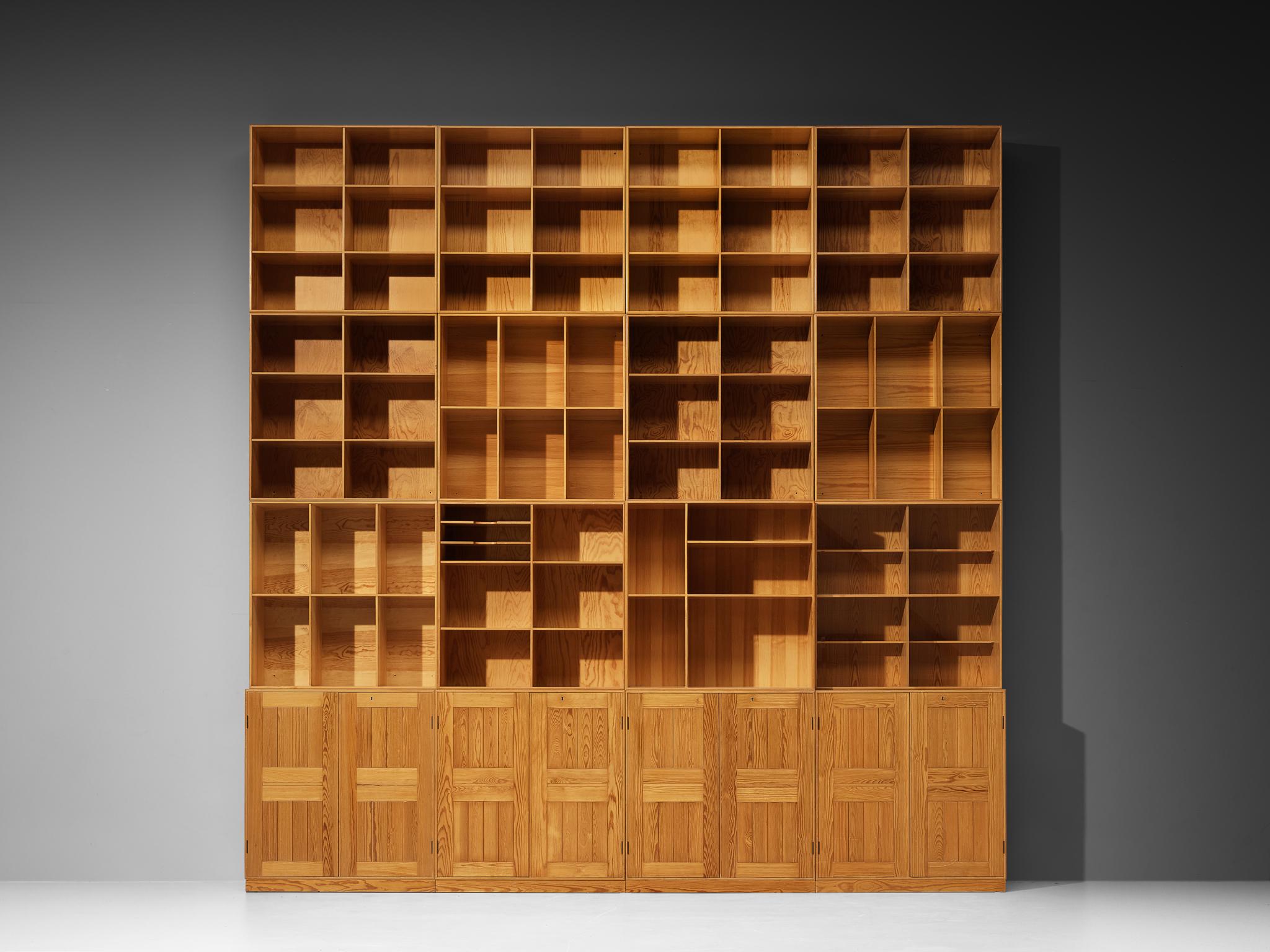 Mogens Koch para Rud Librería modular Radmussen de pino en Bueno estado para la venta en Waalwijk, NL