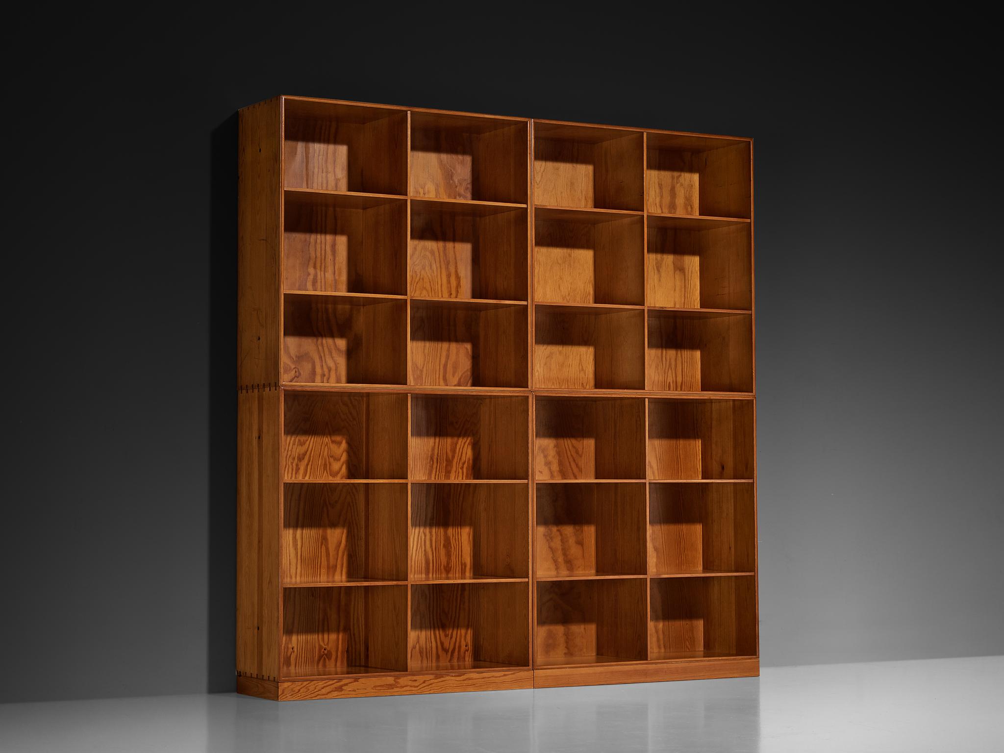 Early 20th Century Mogens Koch for Rud Radmussen Modular Bookcase in Pine For Sale