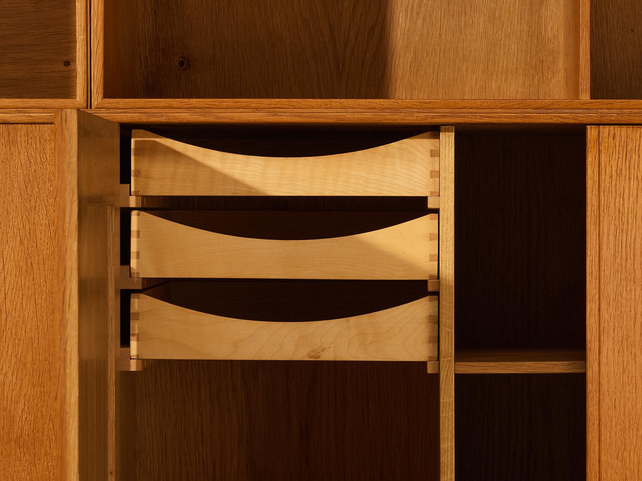 Mogens Koch for Rud Radmussen Modular Library in Oak For Sale 5