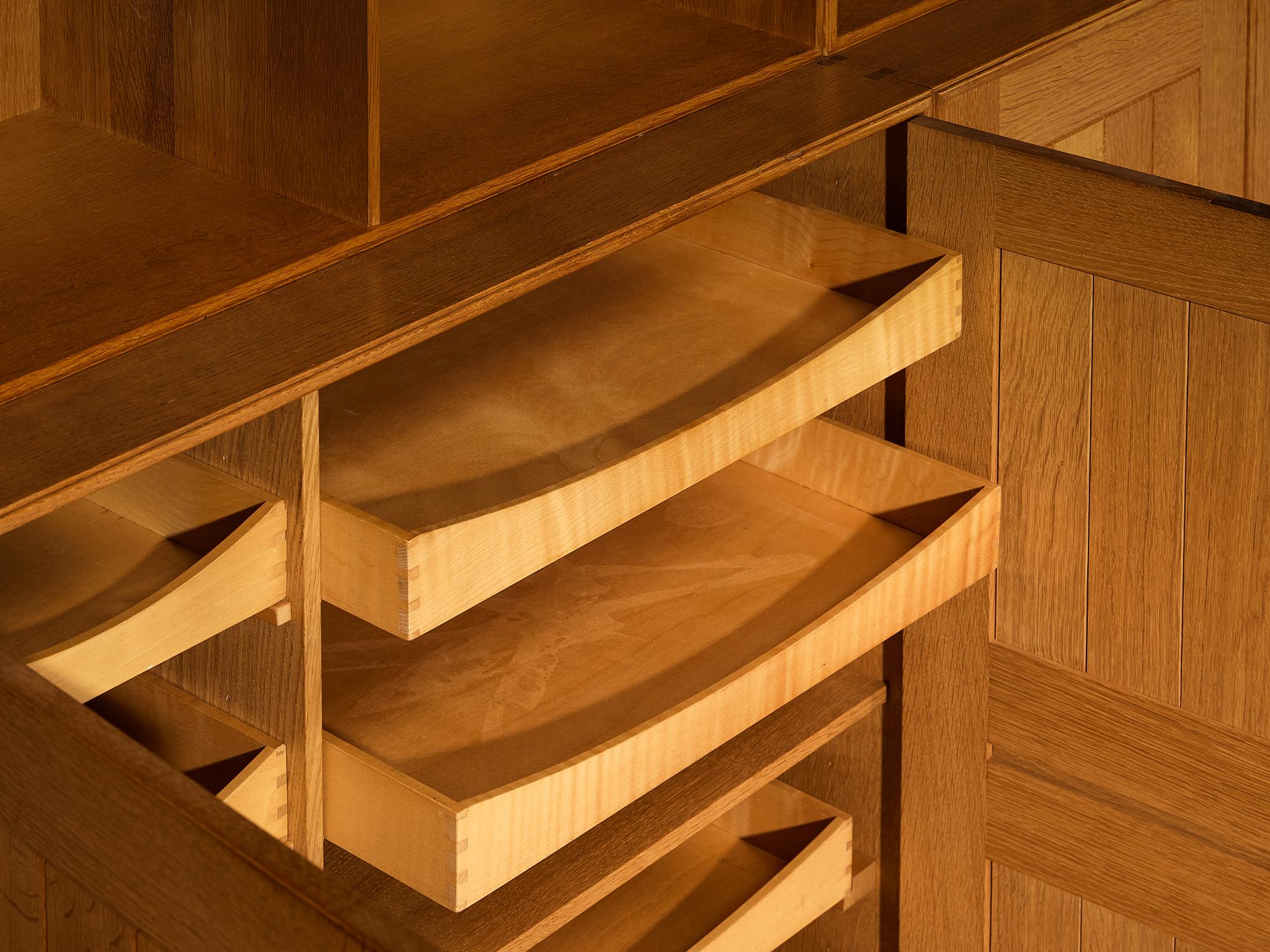 Mogens Koch for Rud Radmussen Modular Library in Oak For Sale 6