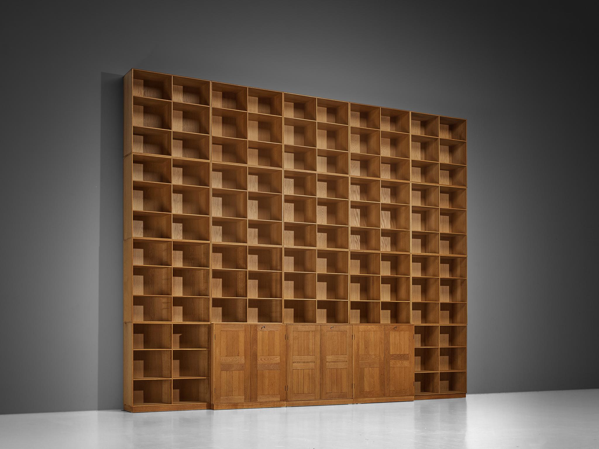 Scandinavian Modern Mogens Koch for Rud Radmussen Modular Library in Oak