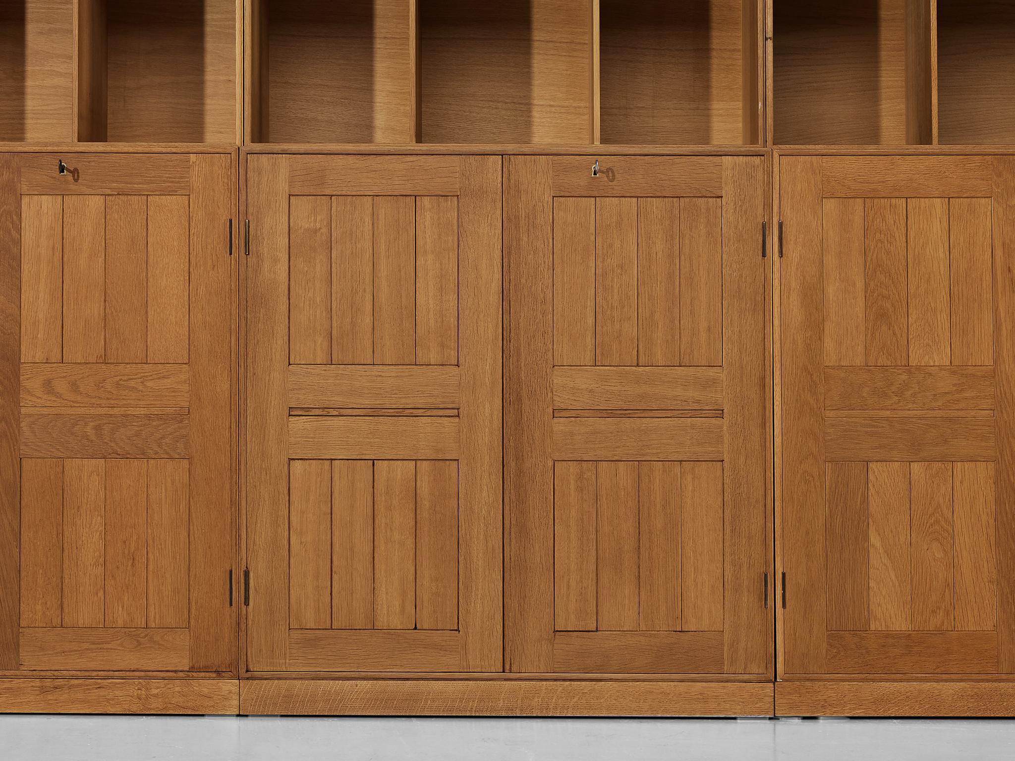 Danish Mogens Koch for Rud Radmussen Modular Library in Oak