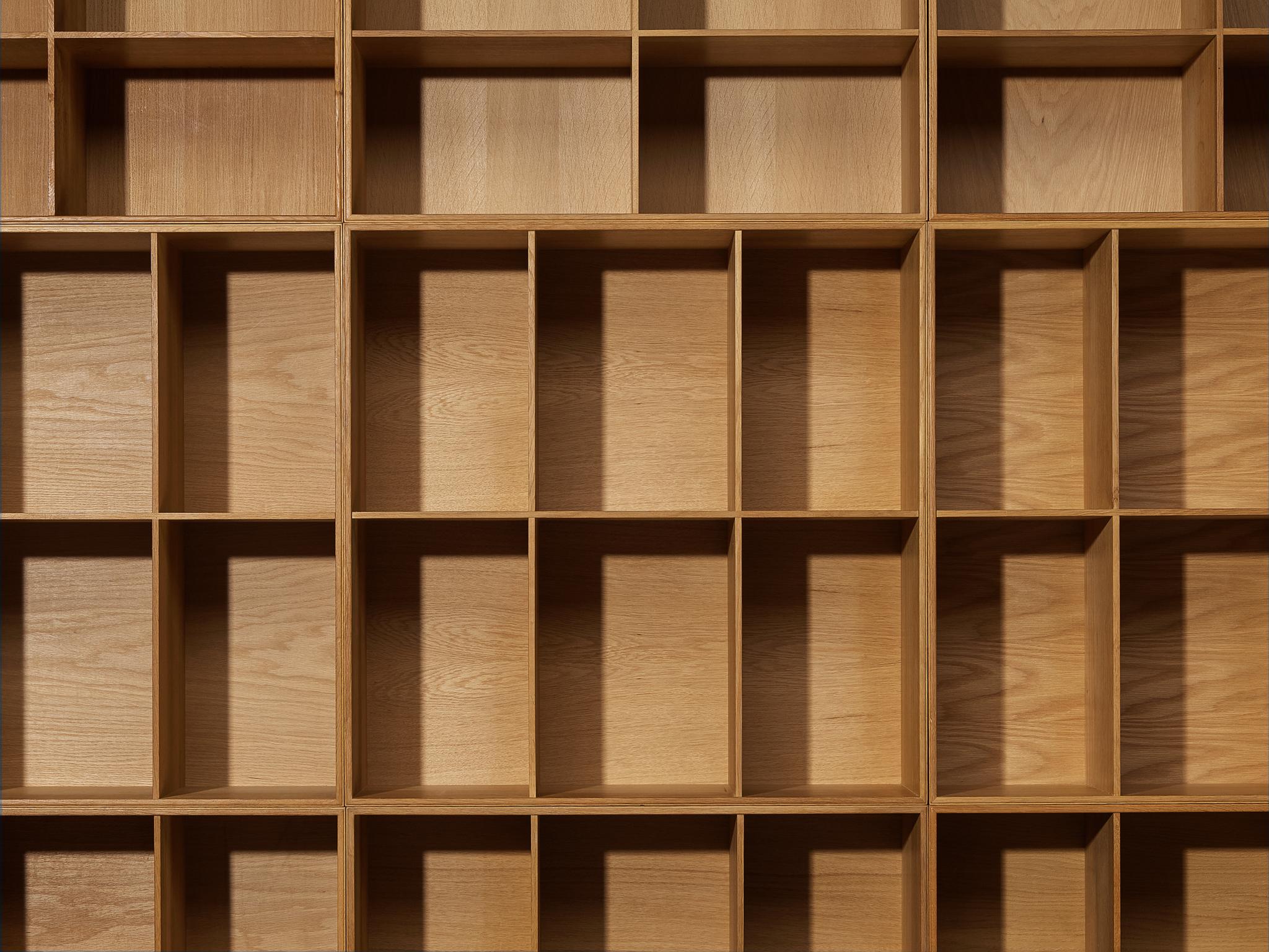 Mahogany Mogens Koch for Rud Radmussen Modular Library in Oak