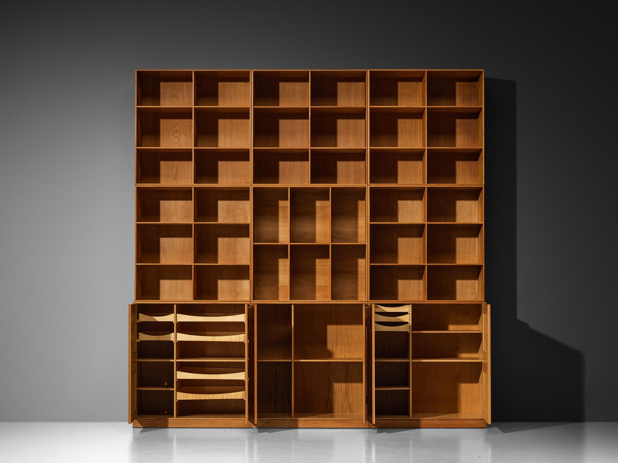 Mogens Koch for Rud Radmussen Modular Library in Oak For Sale 2