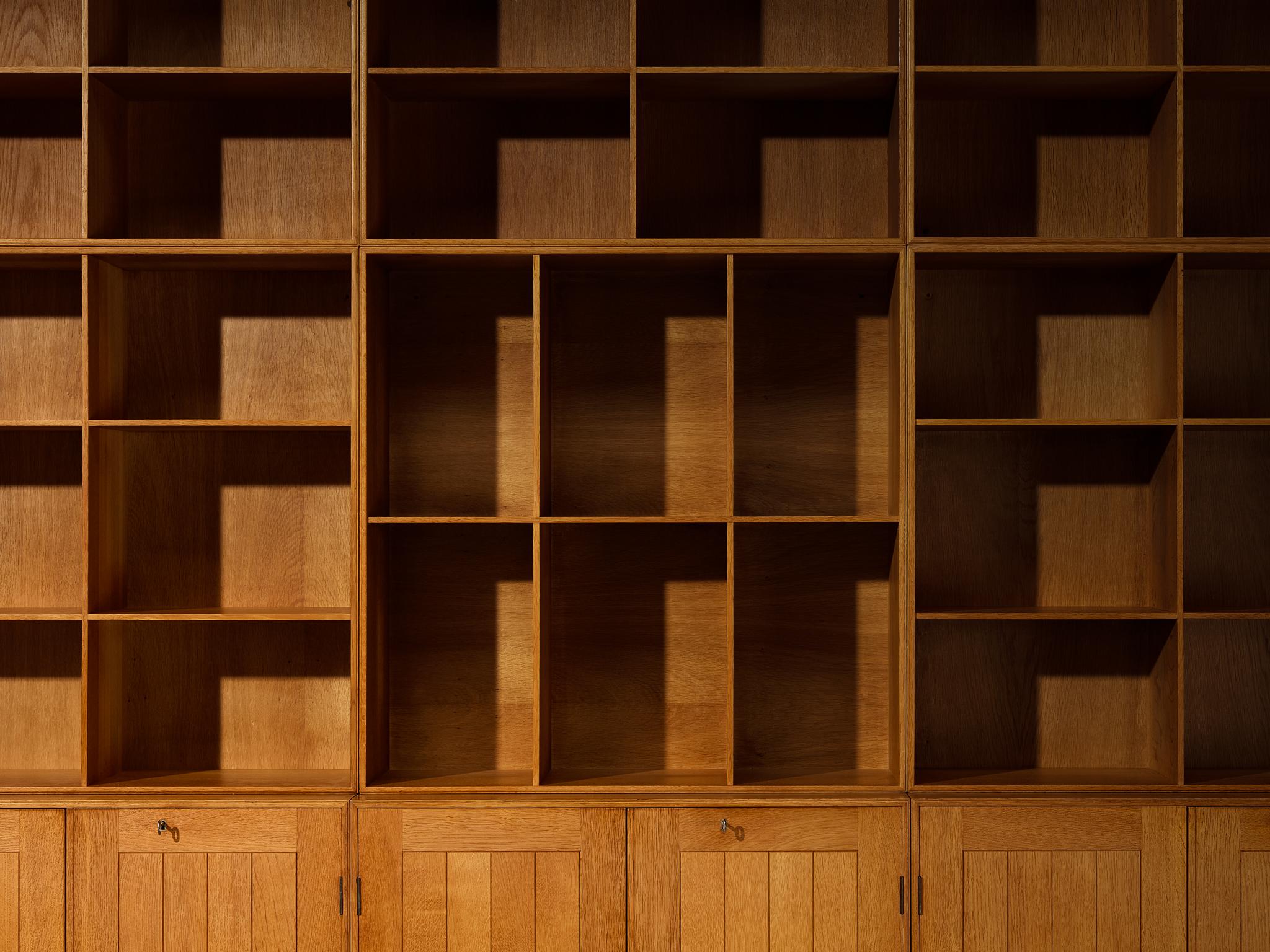 Mogens Koch for Rud Radmussen Modular Library in Oak For Sale 3
