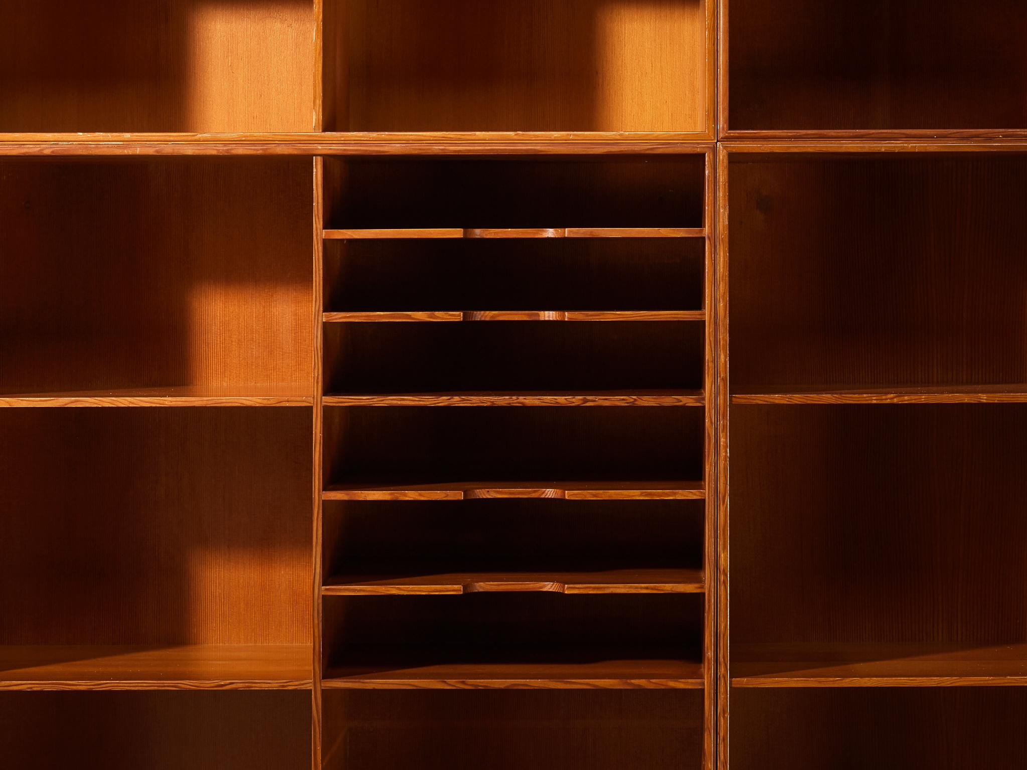 Danish Mogens Koch for Rud. Radmussen Modular Library in Pine For Sale