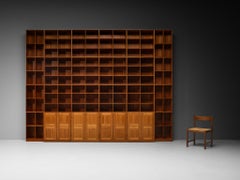 Mogens Koch for Rud Radmussen Monumental Modular Bookcase in Mahogany