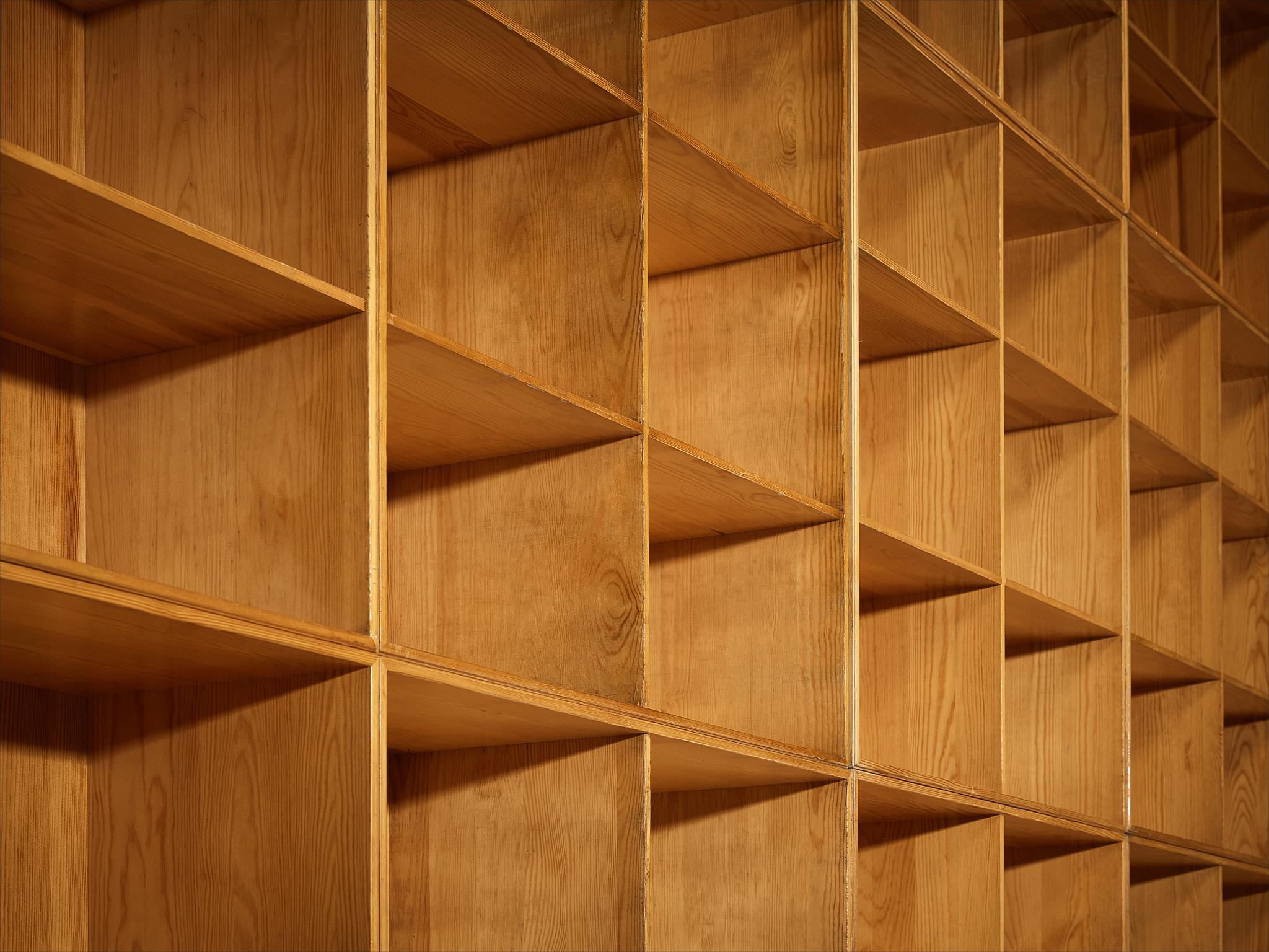 Mogens Koch for Rud. Radmussen Substantial Modular Library in Pine For Sale 6