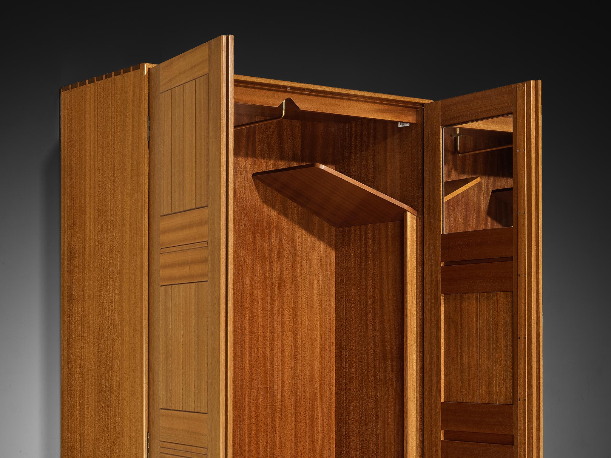 Début du 20ème siècle Mogens Koch for Rud Rasmussen Tall Cabinet or Wardrobe in Mahogany en vente