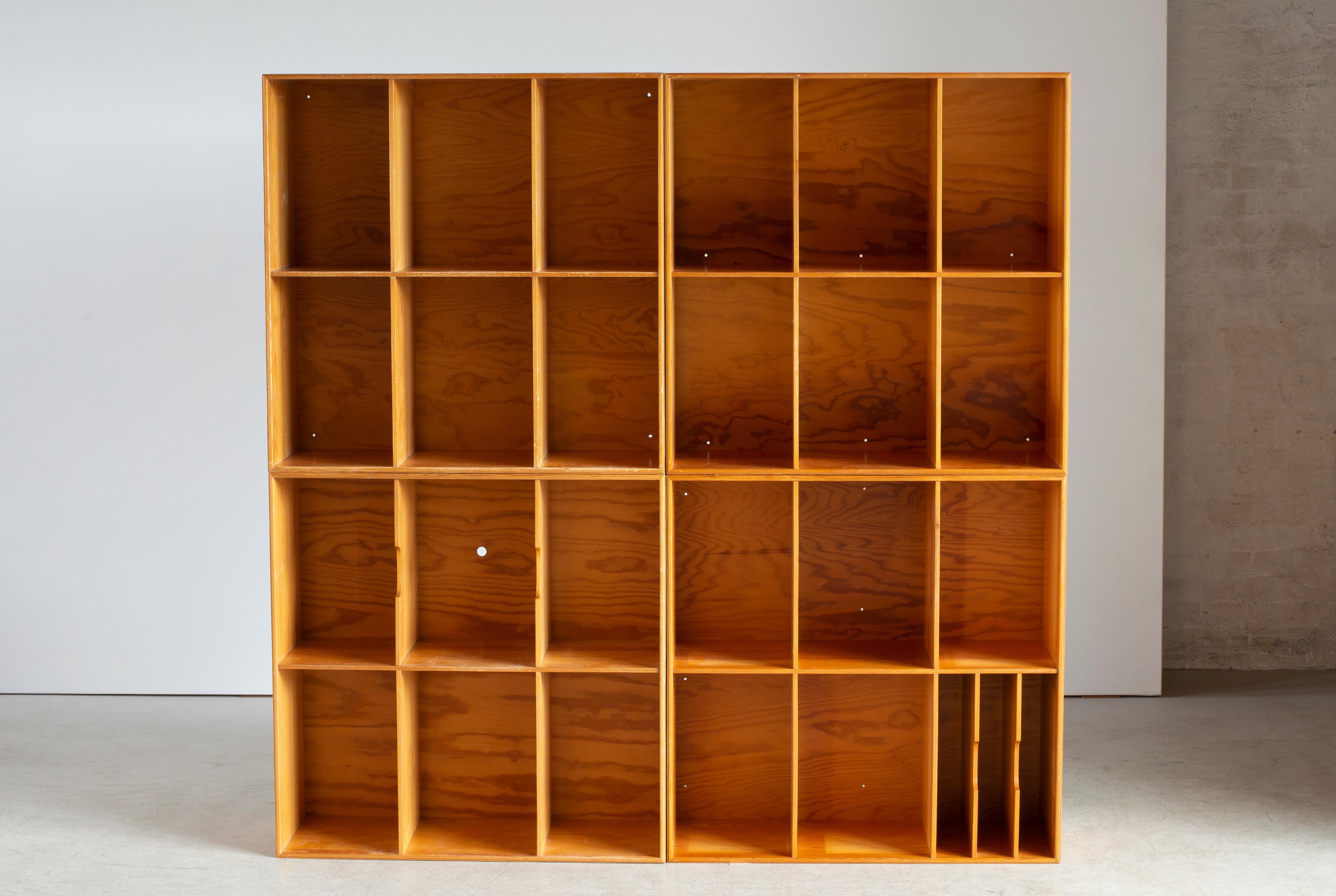 Scandinavian Modern Mogens Koch Four Bookcases for Rud Rasmussen For Sale