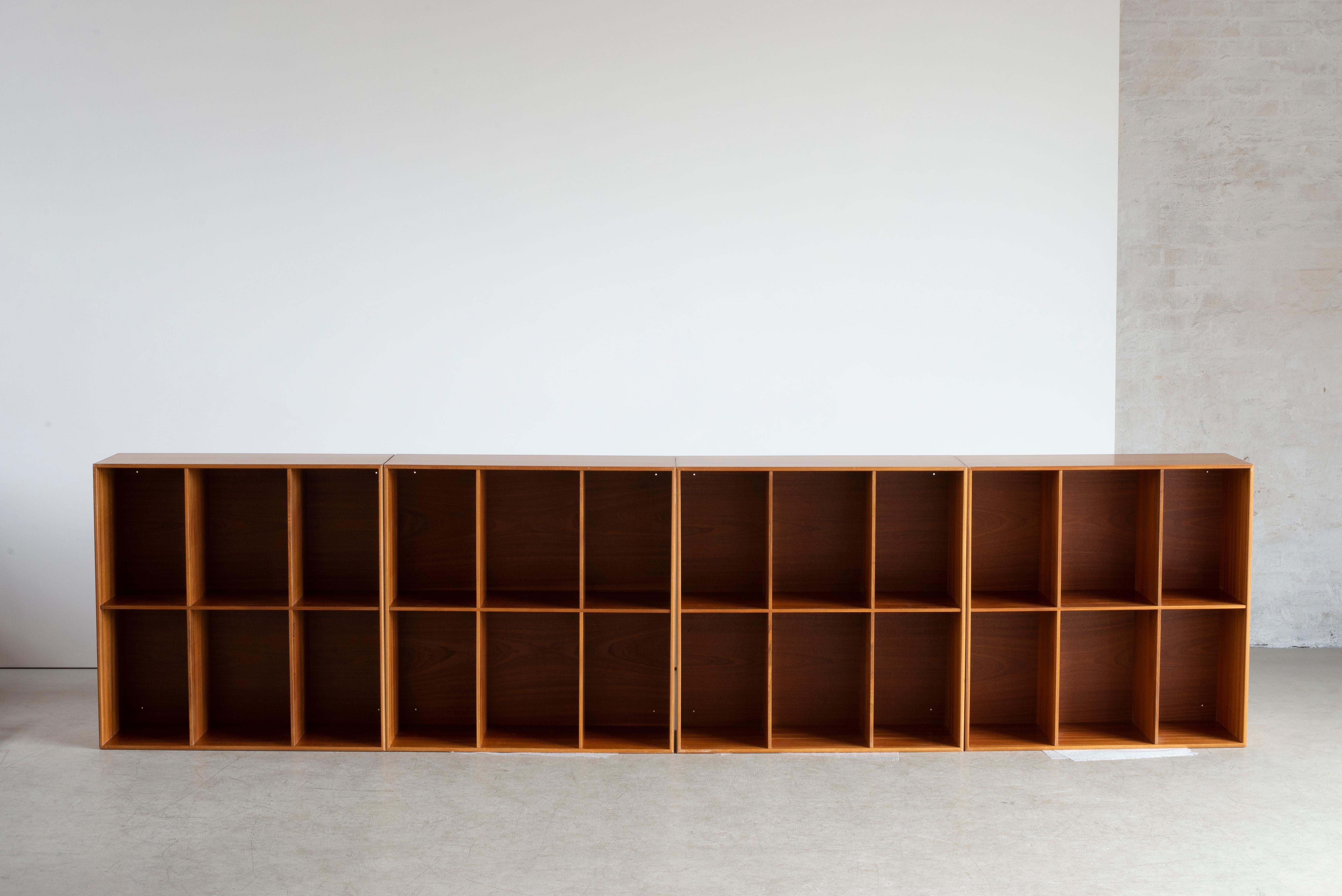 Danish Mogens Koch Four Bookcases in Mahogany for Rud Rasmussen For Sale