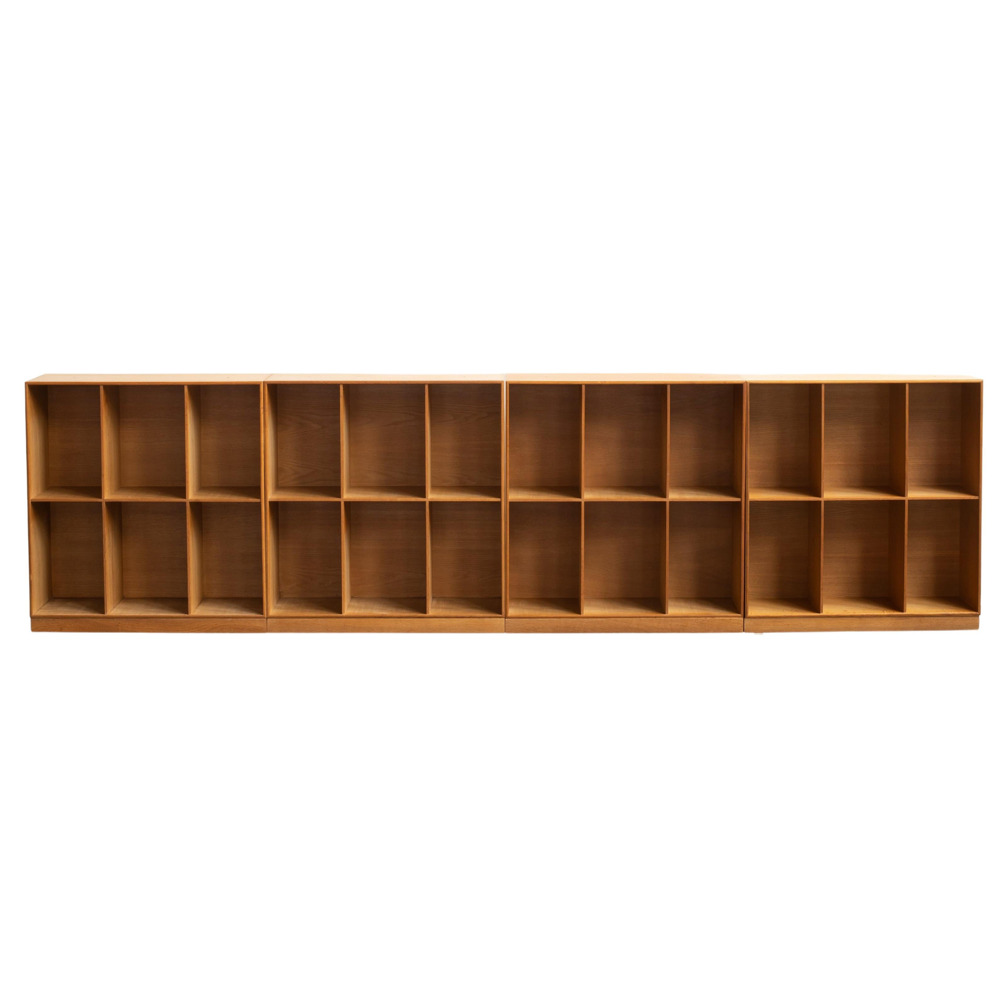 Mogens Koch Four Bookcases in Oak for Rud Rasmussen