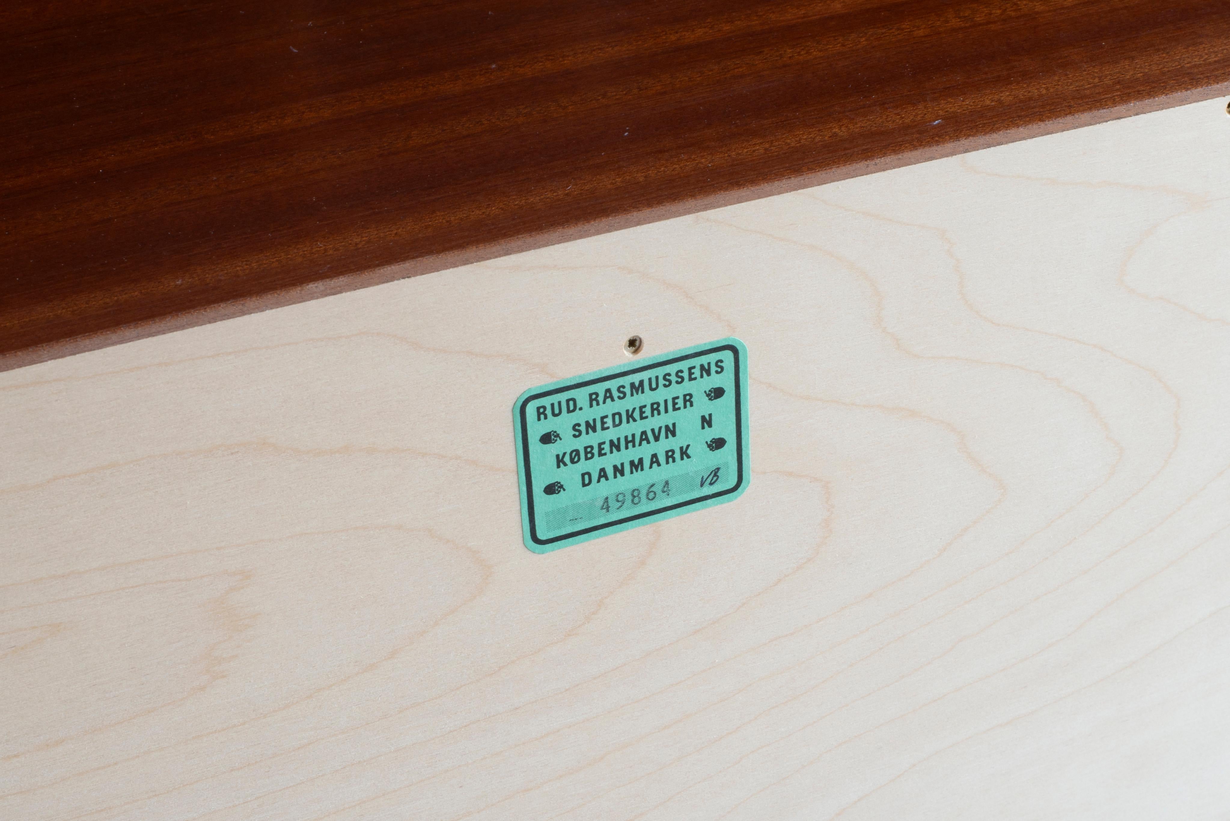 Laccato Biblioteca Mogens Koch in mogano per Rud Rasmussen in vendita