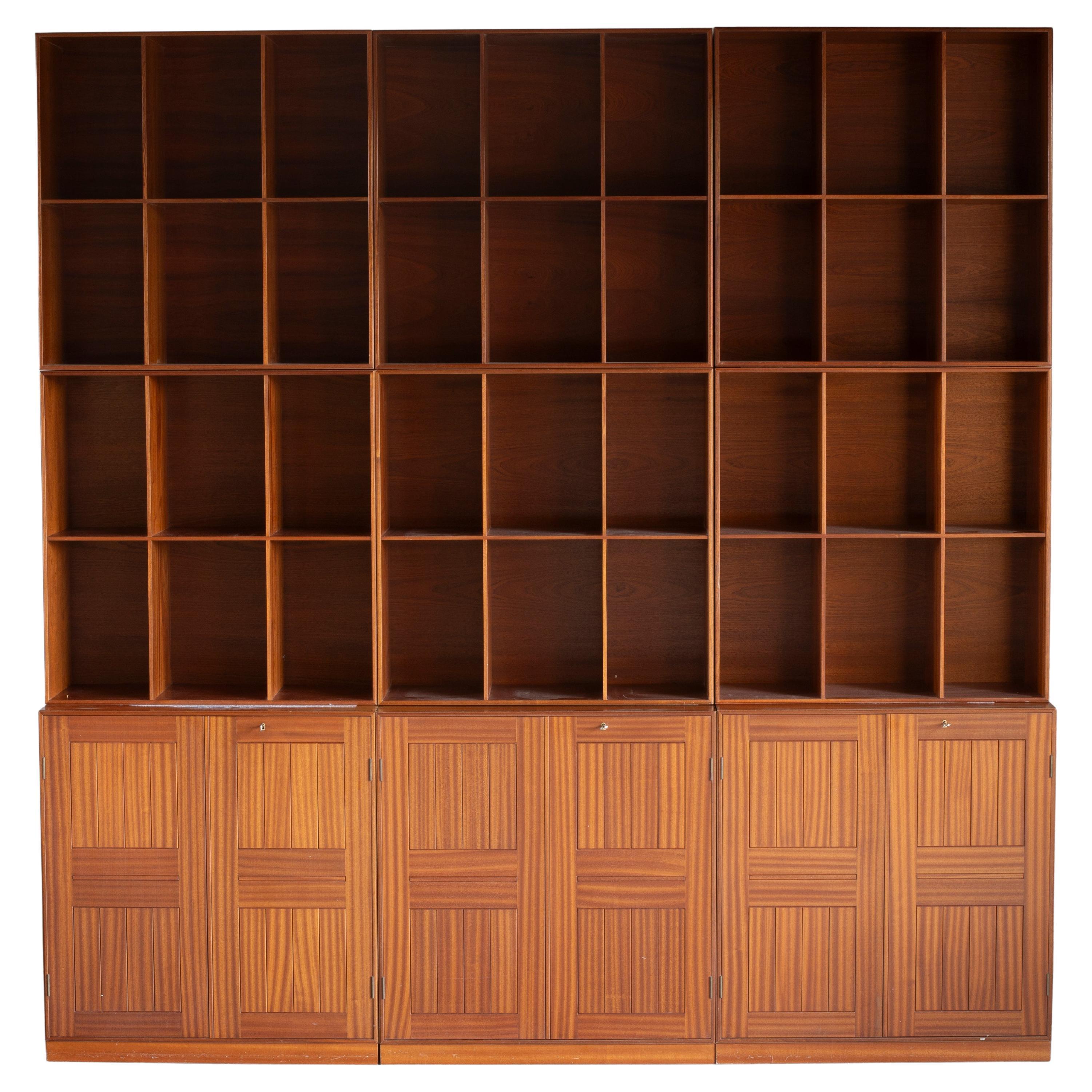 Biblioteca Mogens Koch in mogano per Rud Rasmussen in vendita