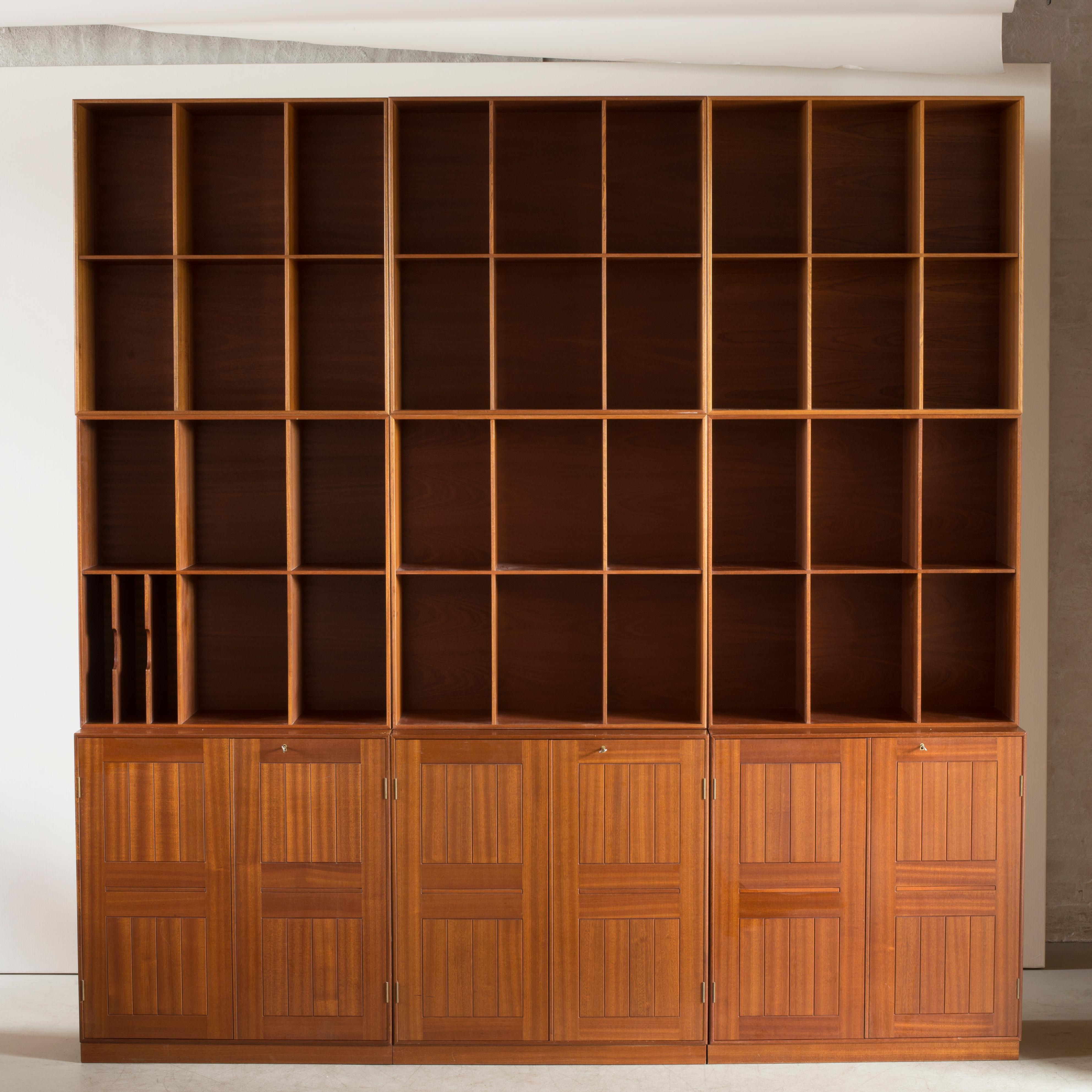 Danish Mogens Koch Library of Mahogany for Rud Rasmussen