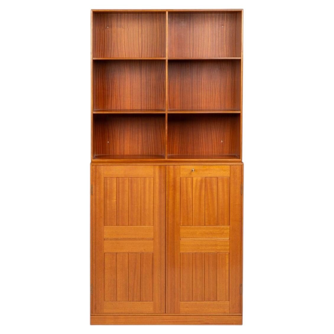 Mogens Koch Mahogany Cabinet and Bookcase for Rud. Rasmussen For Sale