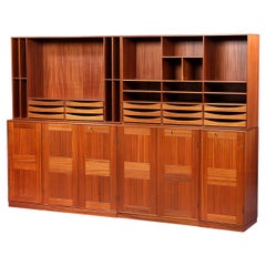 Vintage Mogens Koch Mahogany Cabinet / Wallsystem Designed 1928 from Rud. Rasmussen