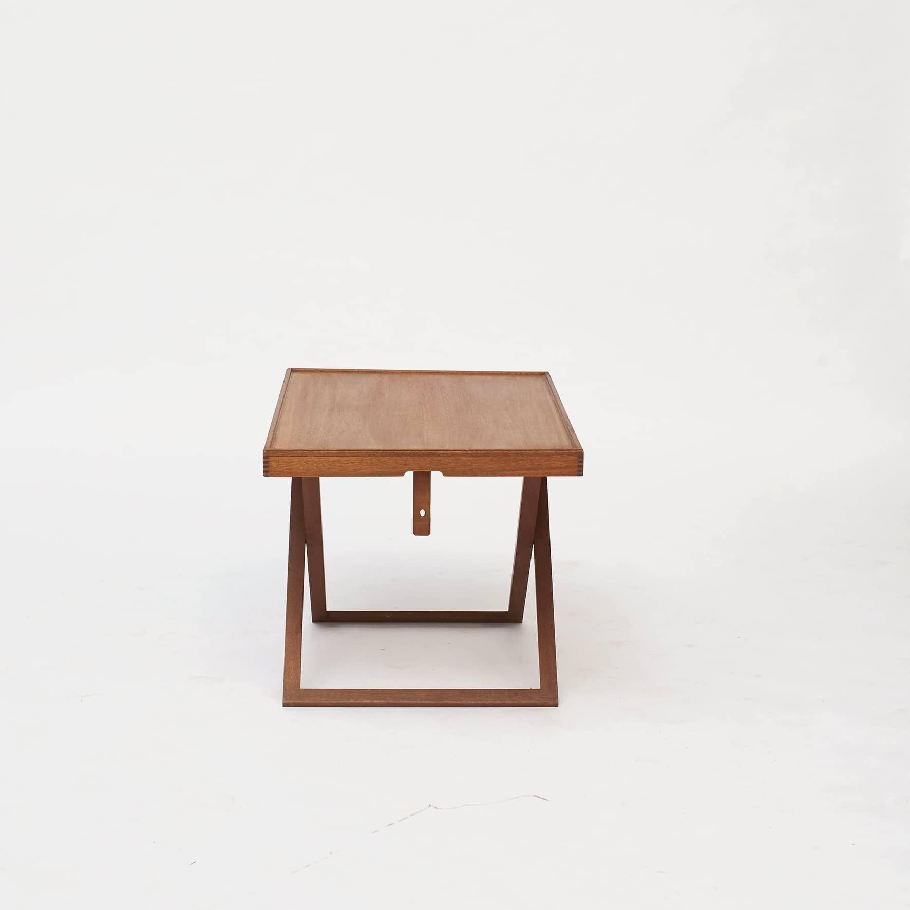Scandinavian Modern Mogens Koch Mahogany Folding Table, by Interna, C. 1960