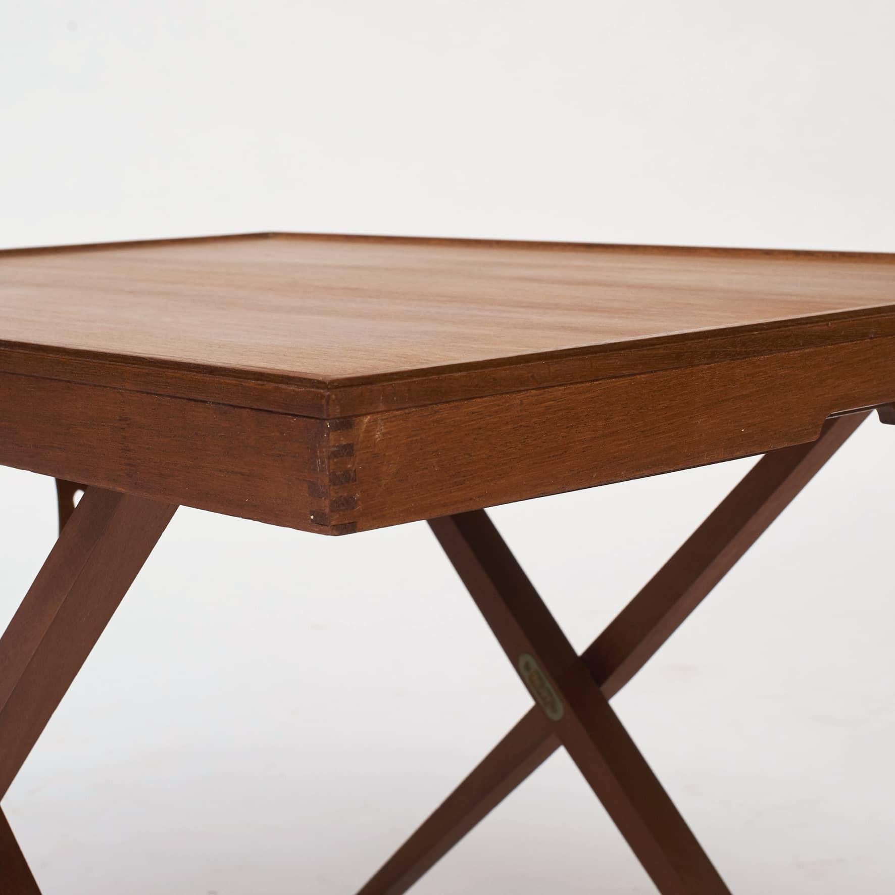 Danish Mogens Koch Mahogany Folding Table, by Interna, C. 1960