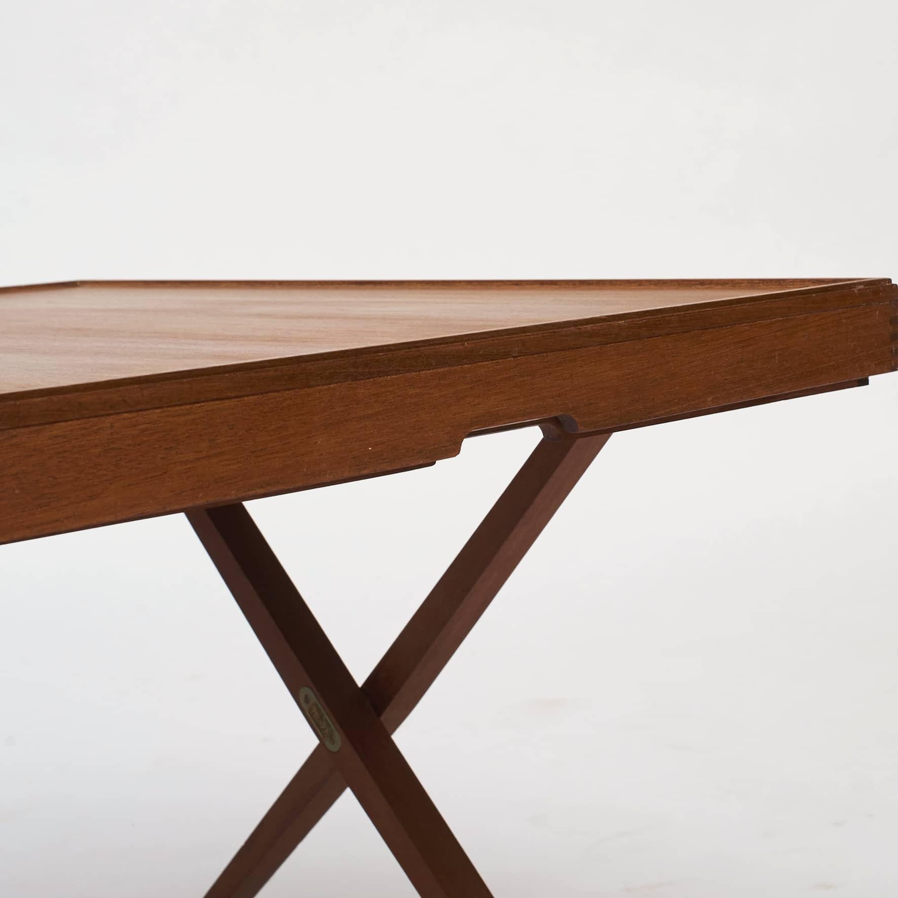 Mogens Koch Mahogany Folding Table, by Interna, C. 1960 In Good Condition In Kastrup, DK