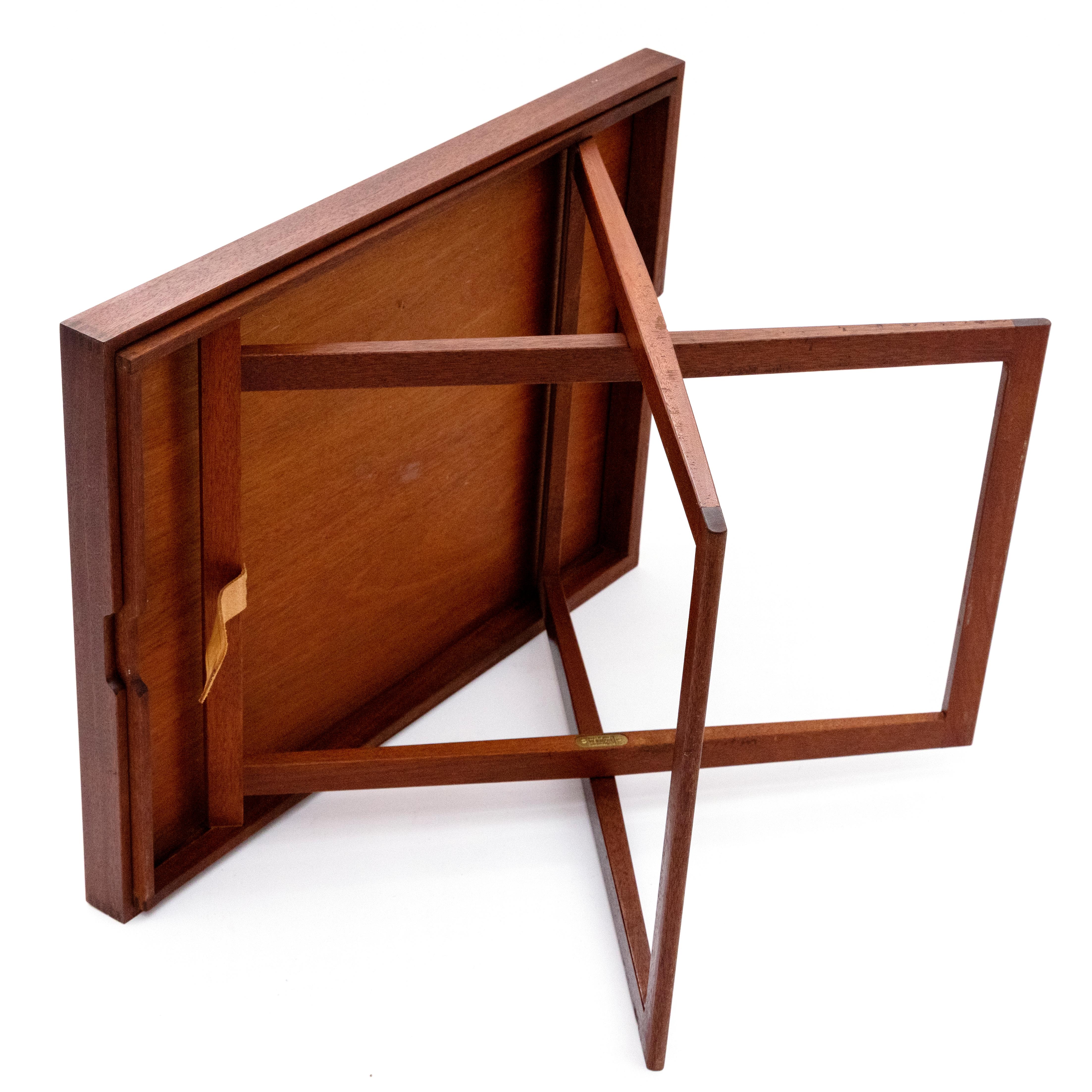 Danish Mogens Koch Mahogany Folding Table for Rud. Rasmussen For Sale